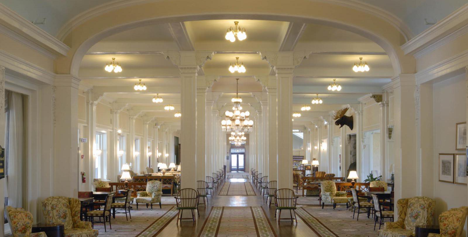 Discover the the sparkling white and red-roofed Spanish Renaissance-style façade of the Omni Mount Washington, an Italian craftsmen constructed masterpiece and historical epicenter.