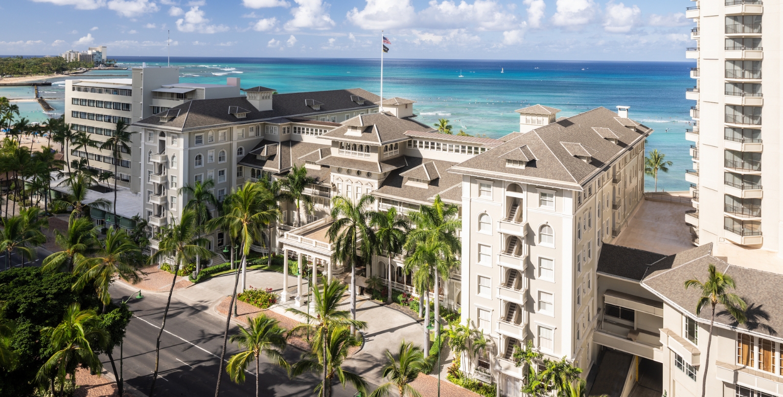 Image of Exterior & Ocean View, Moana Surfrider, A Westin Resort & Spa, Honolulu, Hawaii, 1901, Member of Historic Hotels of America, Overview