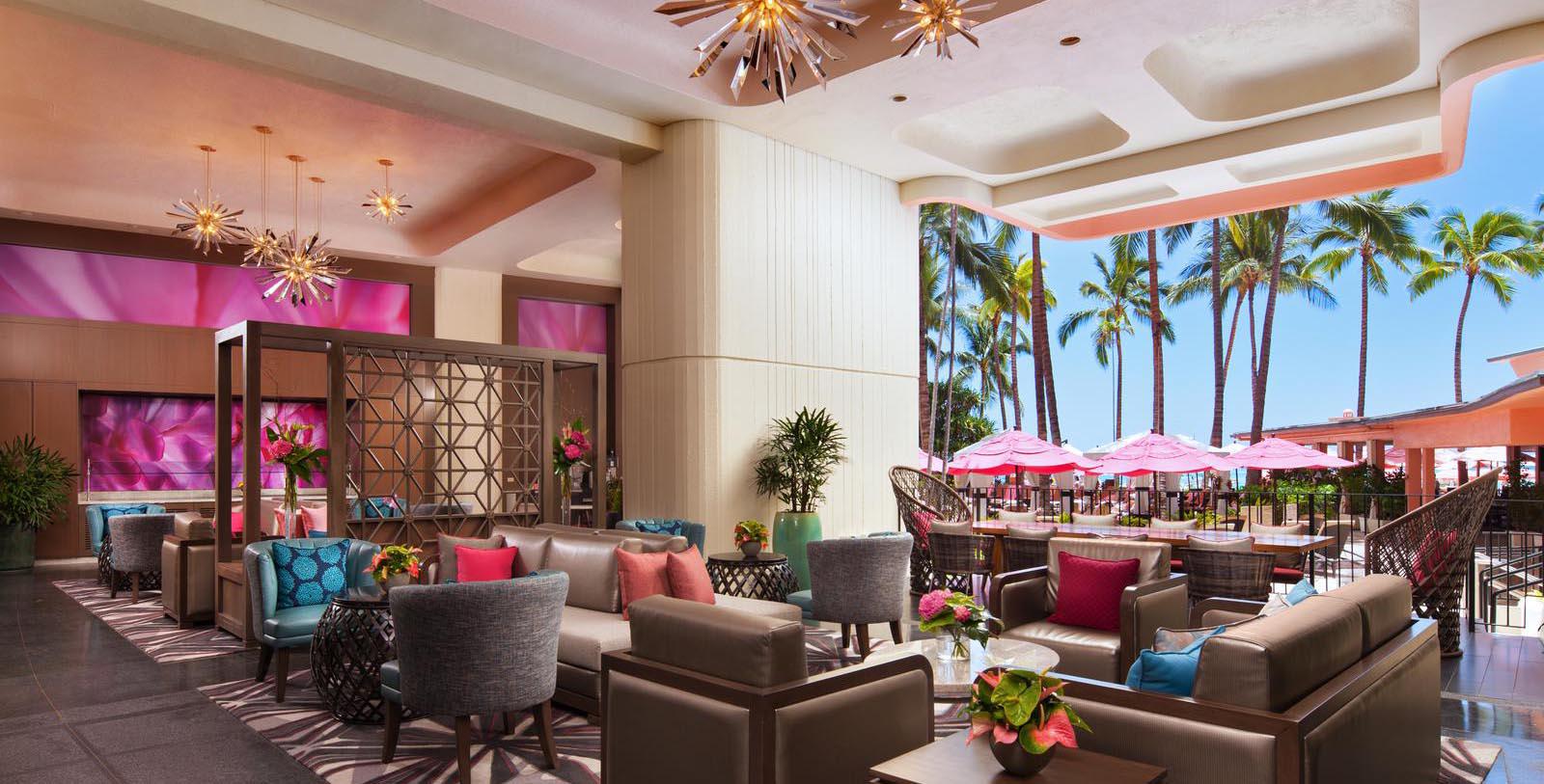 Image of Hotel Lounge at The Royal Hawaiian, A Luxury Collection Resort, 1927, Member of Historic Hotels of America, in Honolulu, Hawaii, Hot Deals
