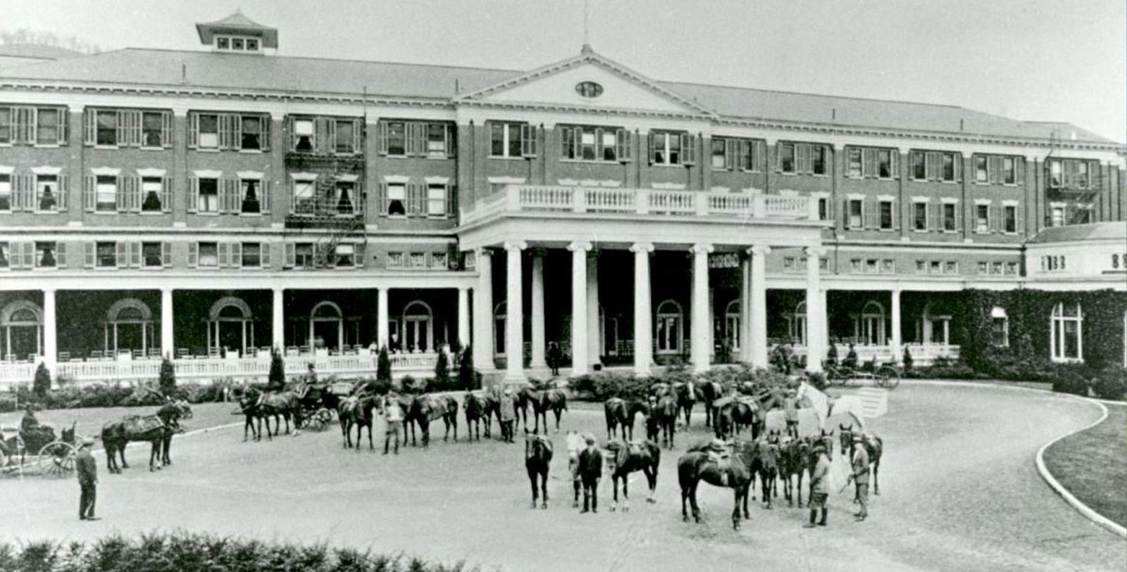 Historic Exterior of Omni Homestead Resort in Hot Springs, Virginia