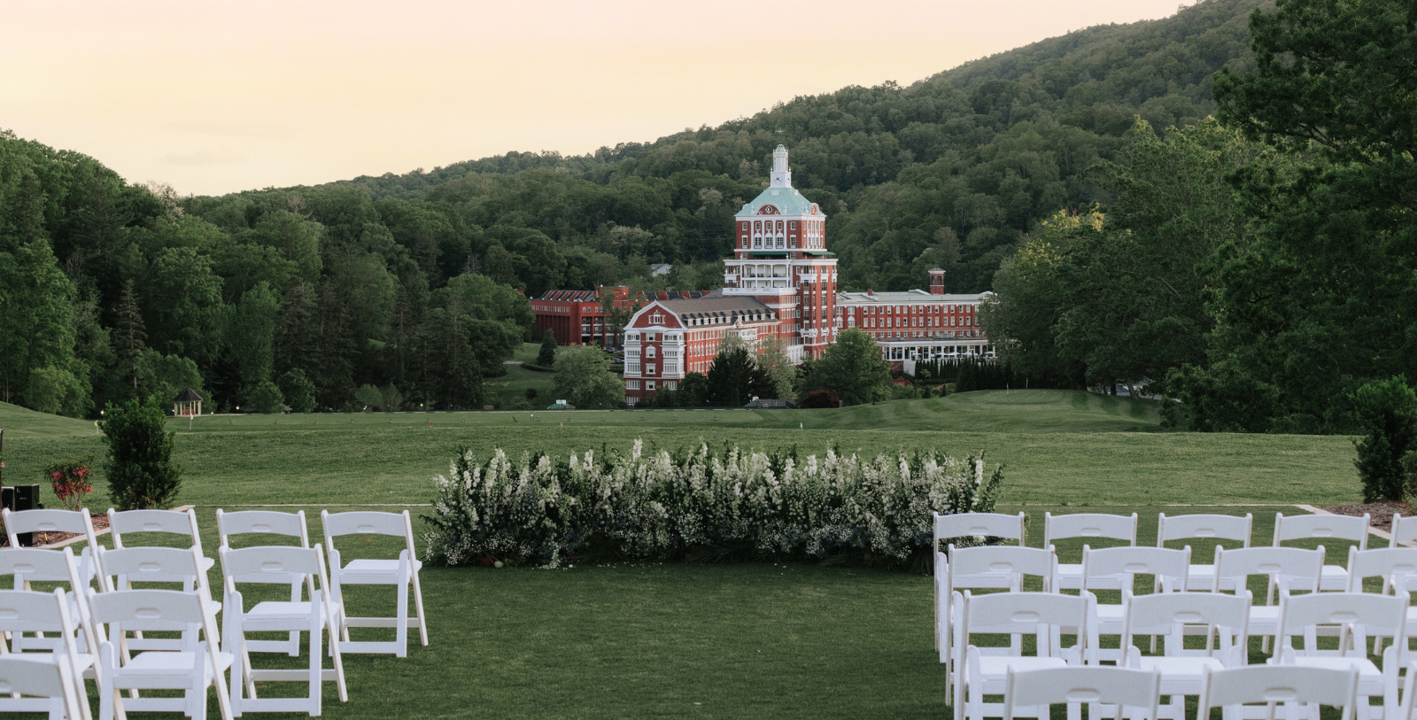 Image of The Dining Room at The Omni Homestead Resort, 1766, Member of Historic Hotels of America, in Hot Springs, Virginia, Weddings