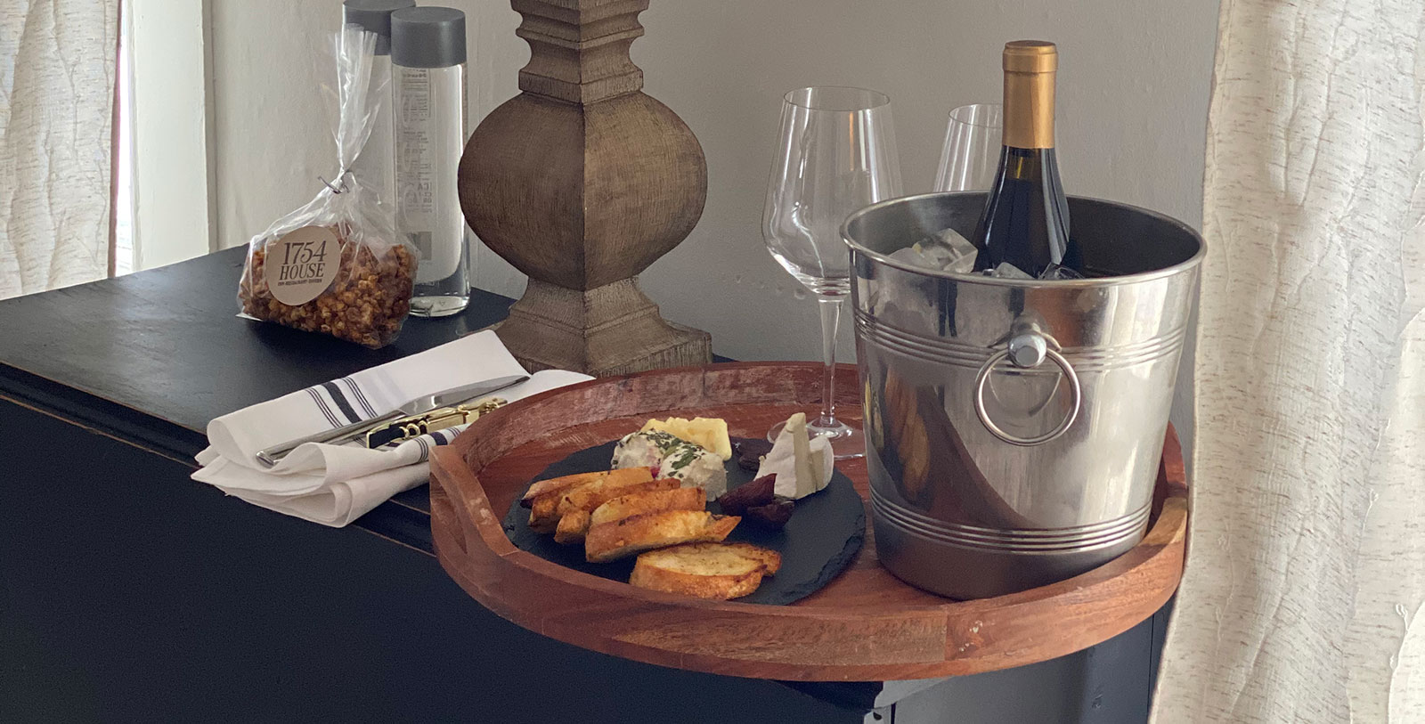 Taste quintessential American fare at the 1754 House Restaurant and Tavern.