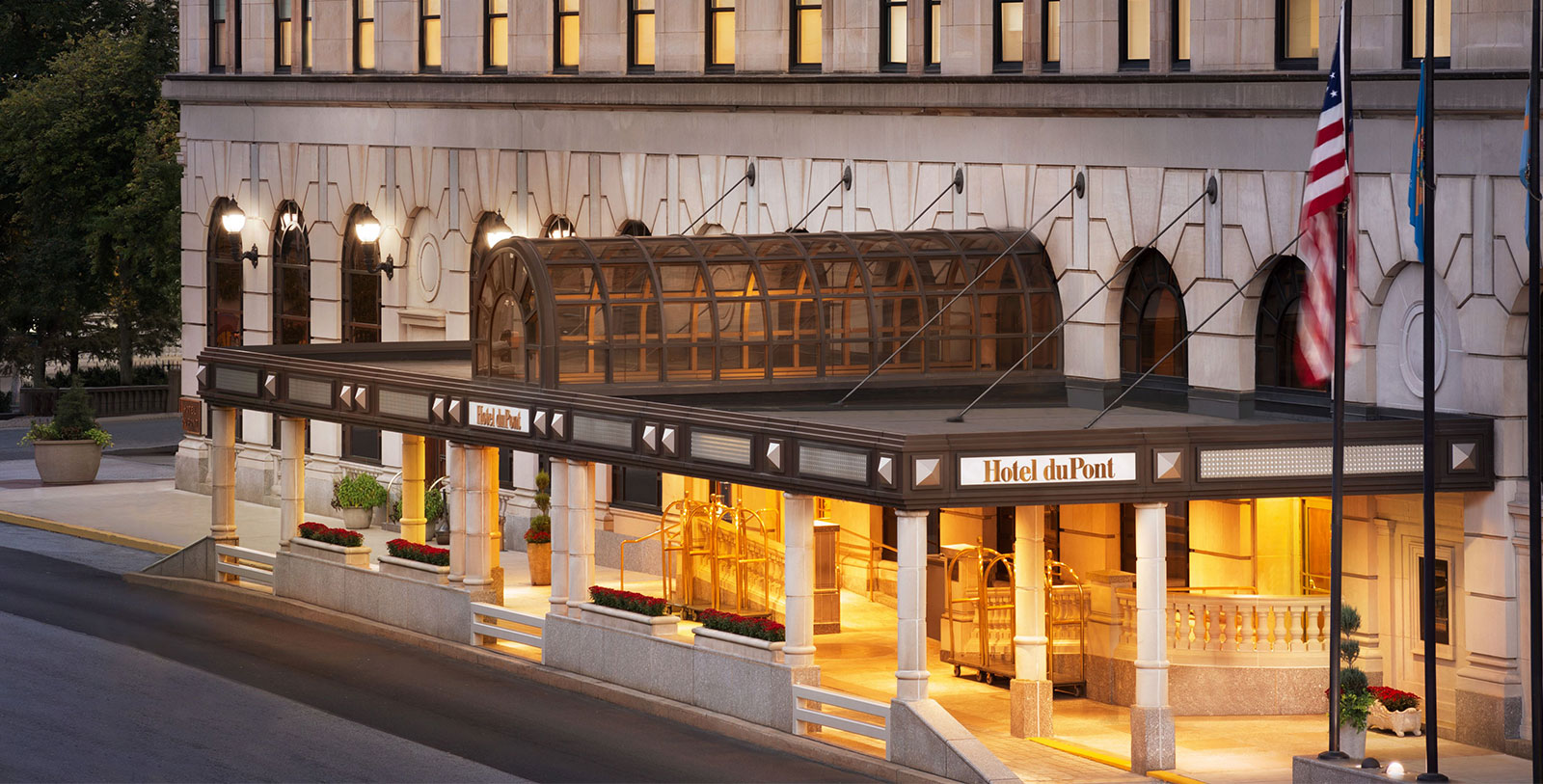 Image of hotel lobby HOTEL DU PONT, 1913, Member of Historic Hotels of America, in Wilmington, Delaware, Overview