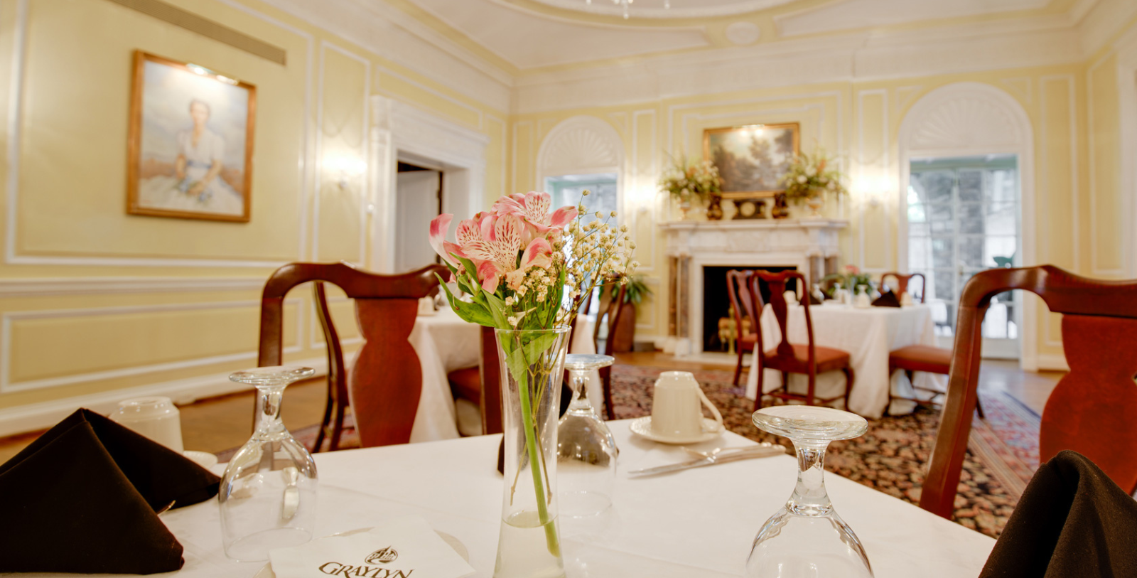 Image of Main Dining Room at The Graylyn Estate,1932, Member of Historic Hotels of America, in Winston-Salem, North Carolina