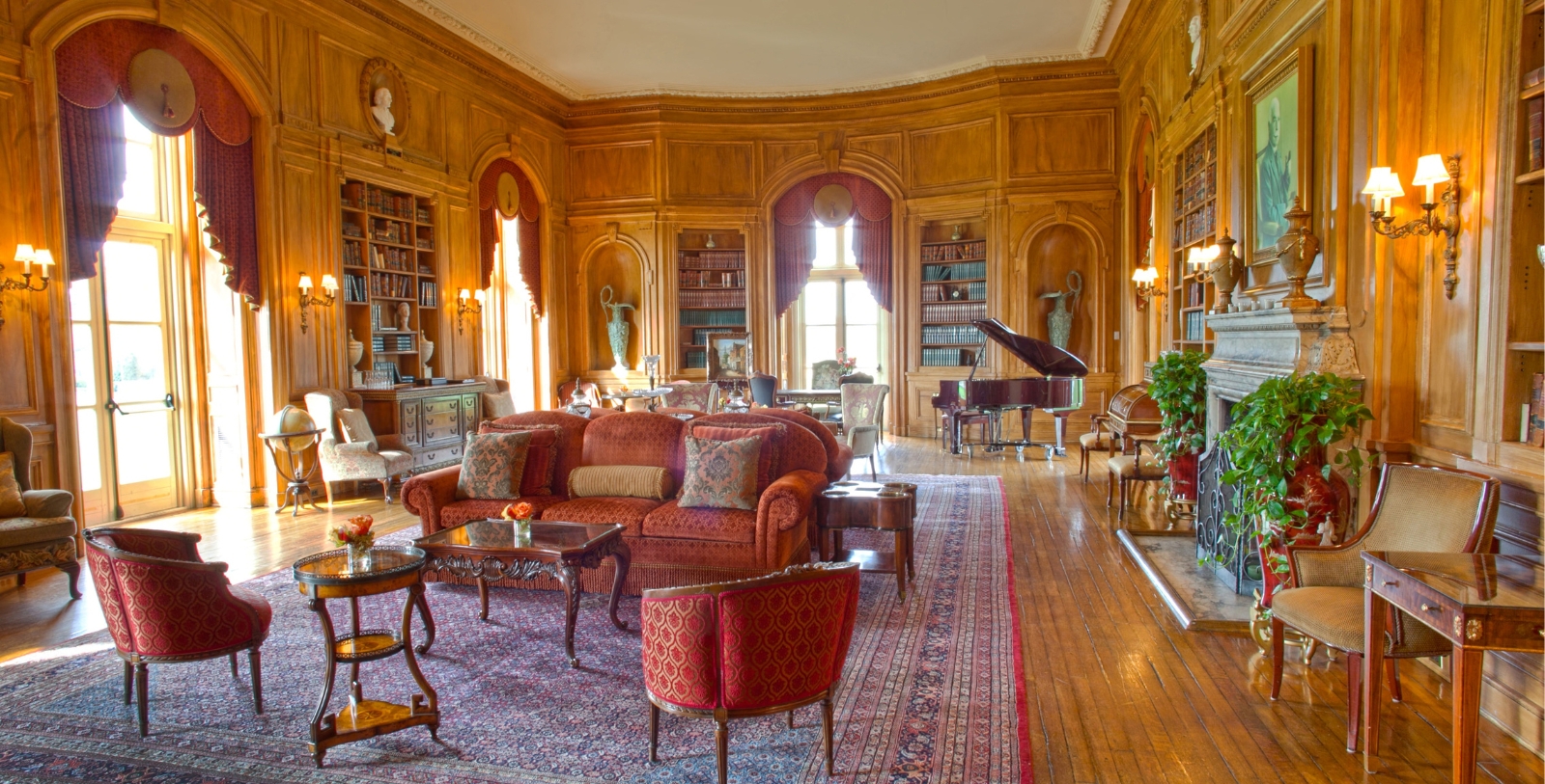 Explore the captivating chambers of OHEKA CASTLE on a guided tour.
