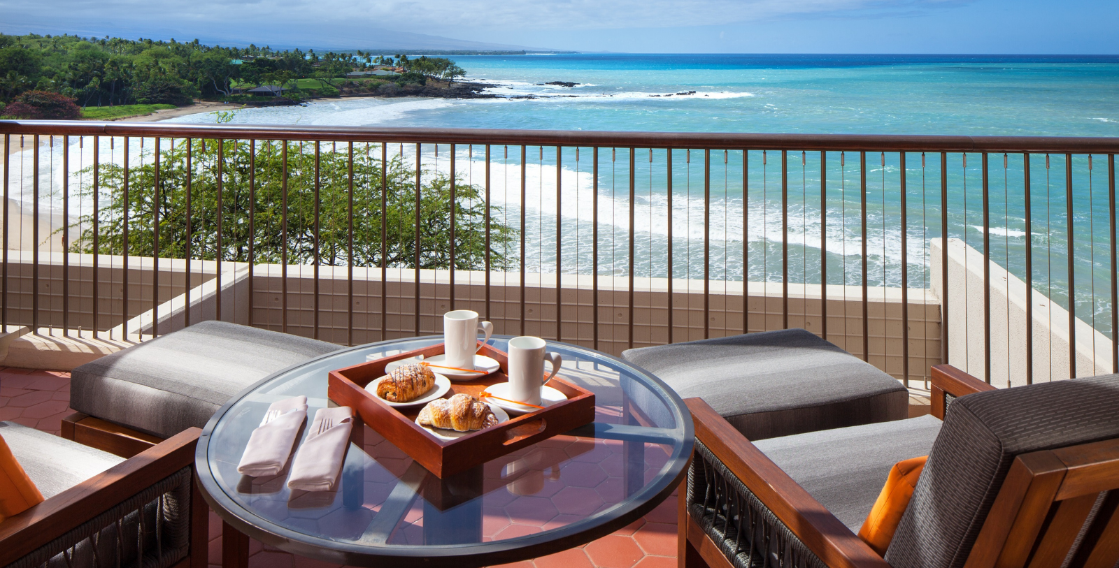 Image of Couple with Leis in Lobby, Mauna Kea Beach Hotel, Kohala Coast, Hawaii, 1965, Member of Historic Hotels of America, Hot Deals