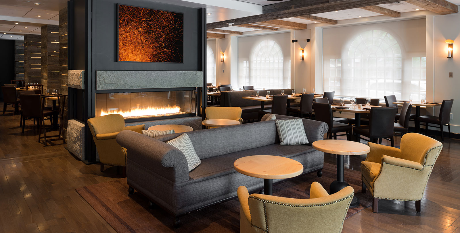 Taste authentic New England cuisine at PINE Restaurant.