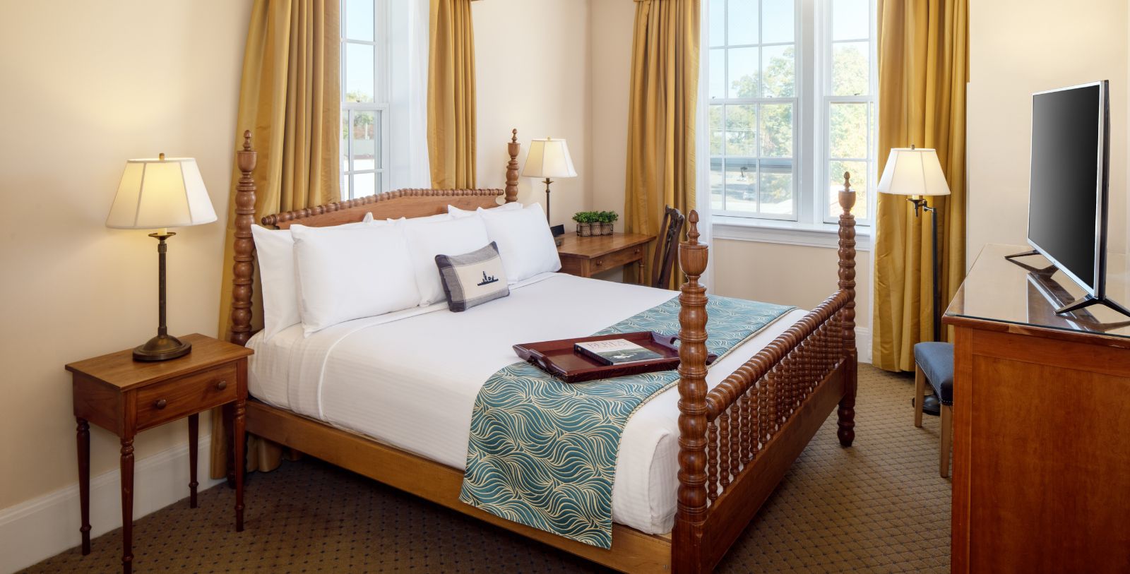 Image of Guestroom in Pine Croft Cottage at Boone Tavern Hotel of Berea College, 1909, Member of Historic Hotels of America, in Berea, Kentucky, Accommodations