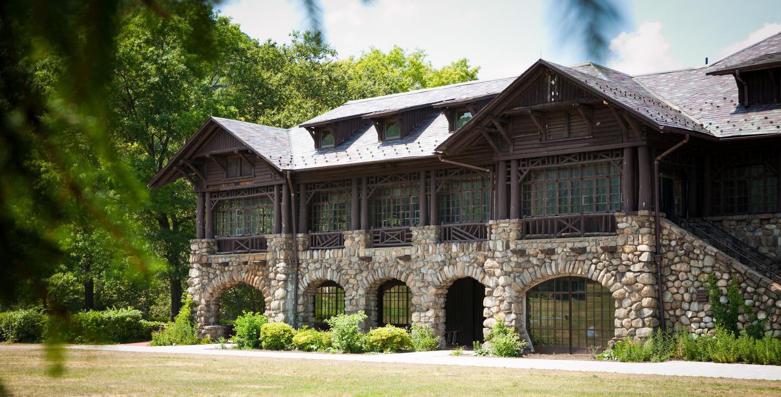 Image of Hotel Exterior at Bear Mountain Inn, 1915, Member of Historic Hotels of America, in Bear Mountain, New York, Special Offers, Discounted Rates, Families, Romantic Escape, Honeymoons, Anniversaries, Reunions