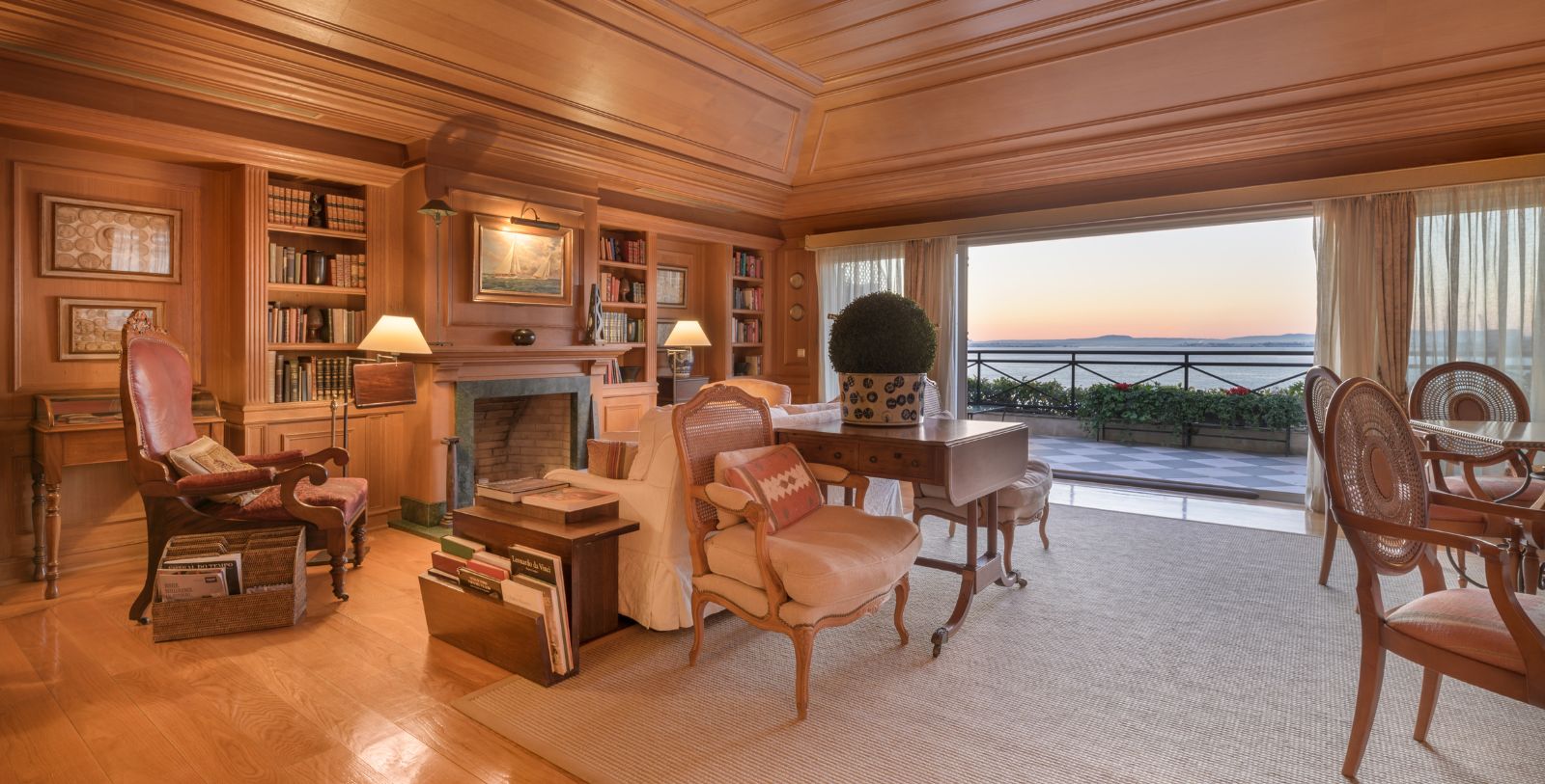 Image of the library terrace at As Janelas Verdes, 18th century, a member of Historic Hotels Worldwide in Lisbon, Portugal