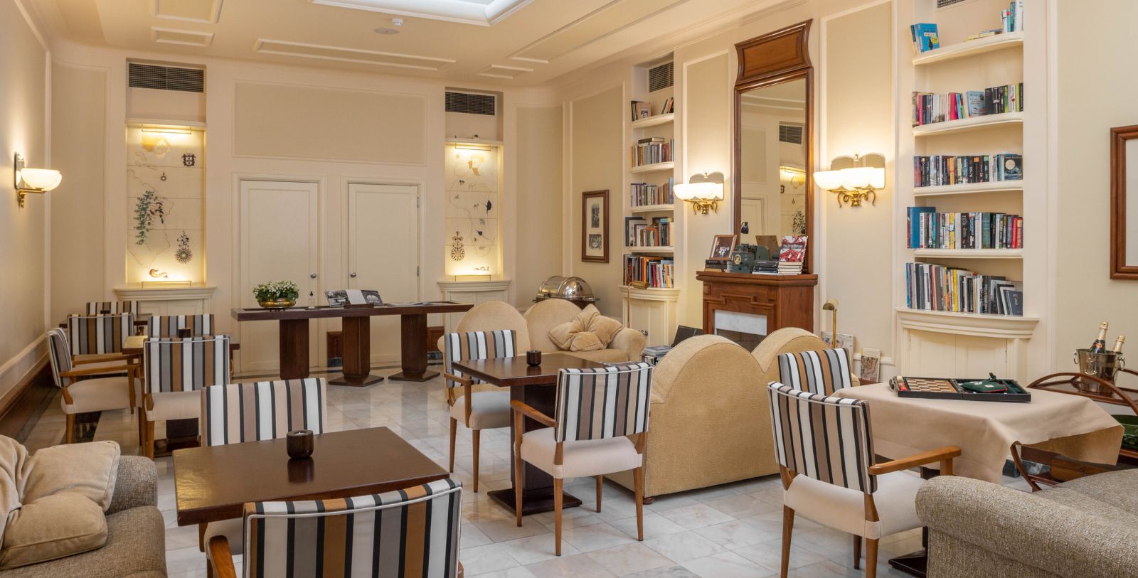 Image of Hotel Lobby, Hotel Britania Art Deco, 1944, a member of Historic Hotels Worldwide in Lisbon, Portugal