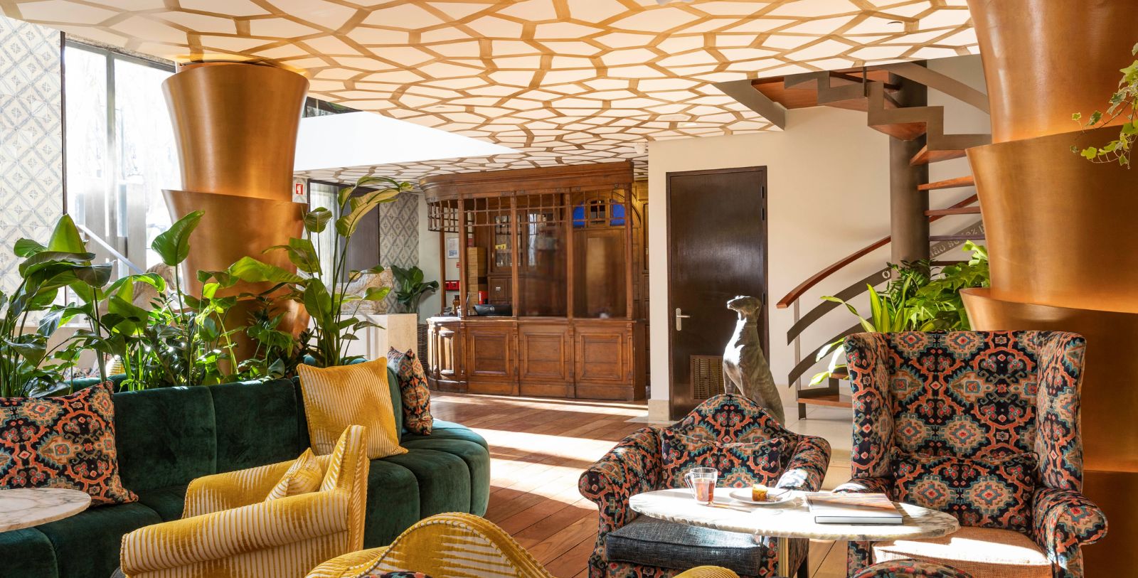 Image of the lobby lounge of Heritage Avenida Liberdade, 18th Century, a member of Historic Hotels Worldwide in Lisbon, Portugal