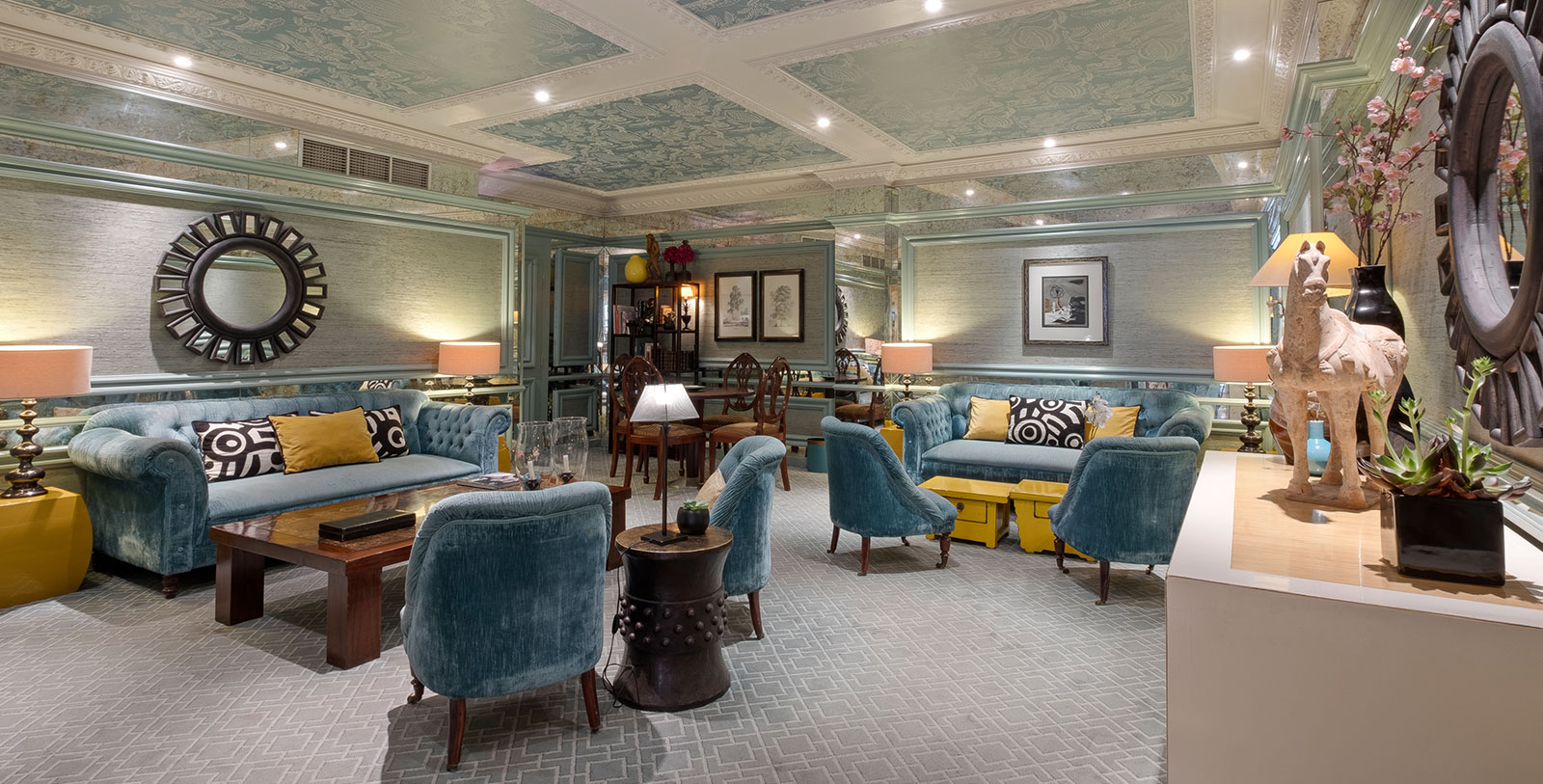 Image of a lounge at Hotel Lisboa Plaza, 1954, a member of Historic Hotels Worldwide in Lisbon, Portugal