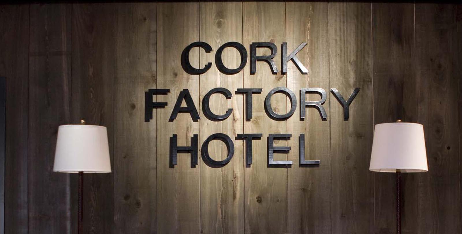 Image of hotel sign at Cork Factory Hotel, 1865, Member of Historic Hotels of America, in Lancaster, Pennsylvania, Hot Deals