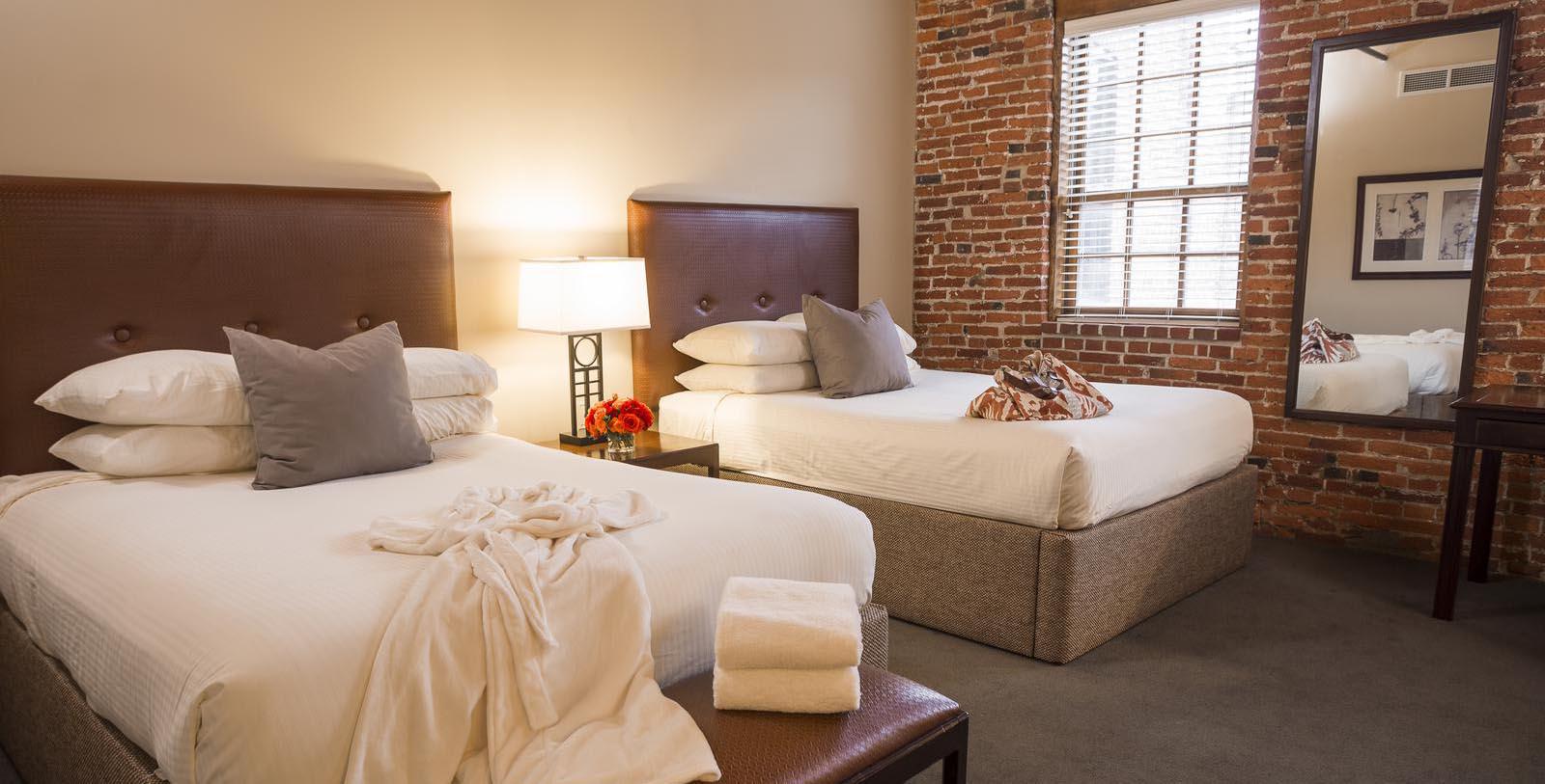 Image of Guestroom at Cork Factory Hotel, 1865, Member of Historic Hotels of America, in Lancaster, Pennsylvania, Accommodations