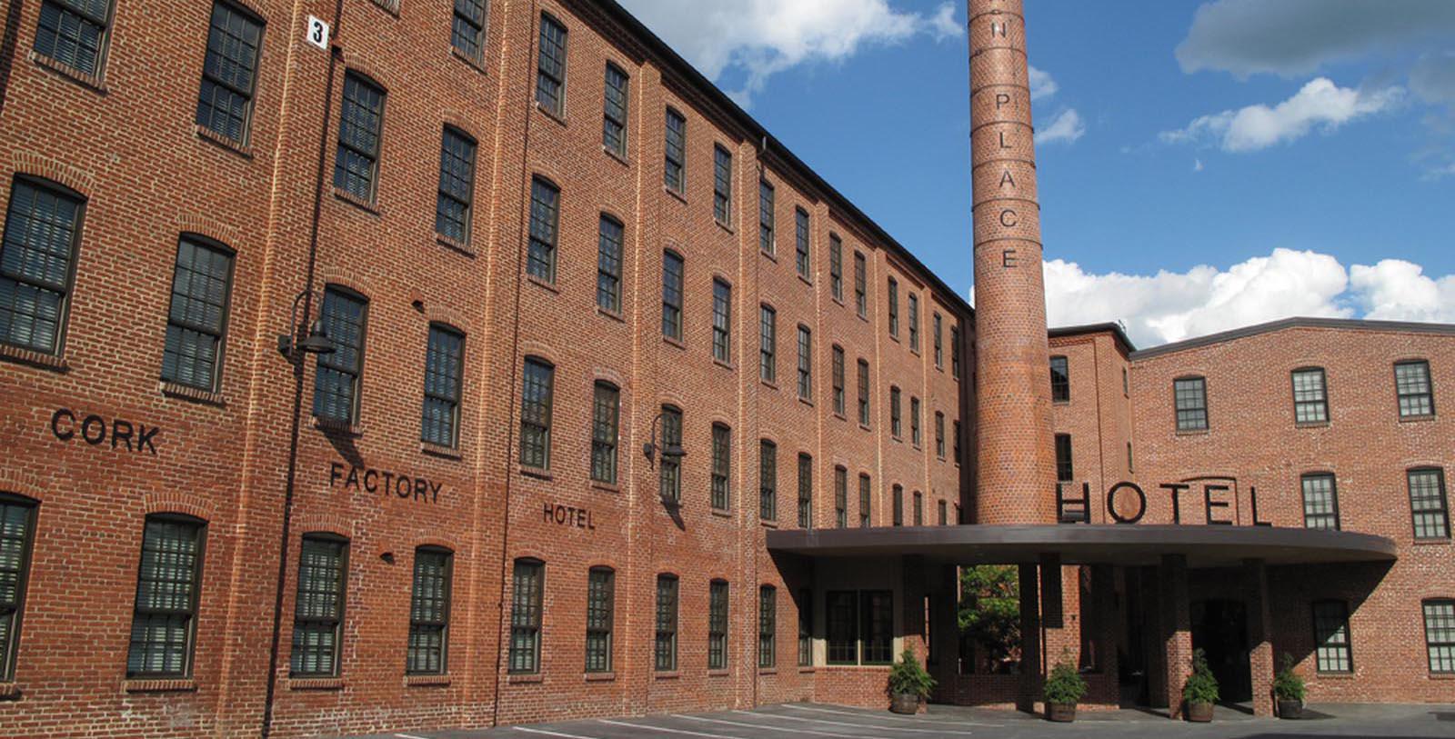 Image of Hotel Exterior at Cork Factory Hotel, 1865, Member of Historic Hotels of America, in Lancaster, Pennsylvania, Special Offers, Discounted Rates, Families, Romantic Escape, Honeymoons, Anniversaries, Reunions