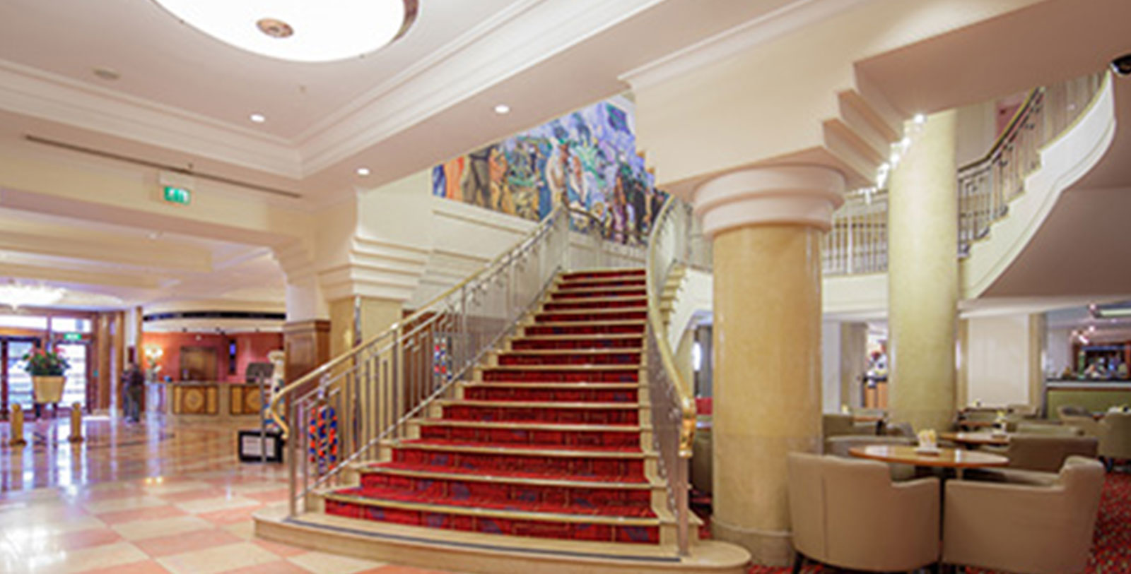 Experience the beautiful sights of Hyde Park just outside the hotel lobby.