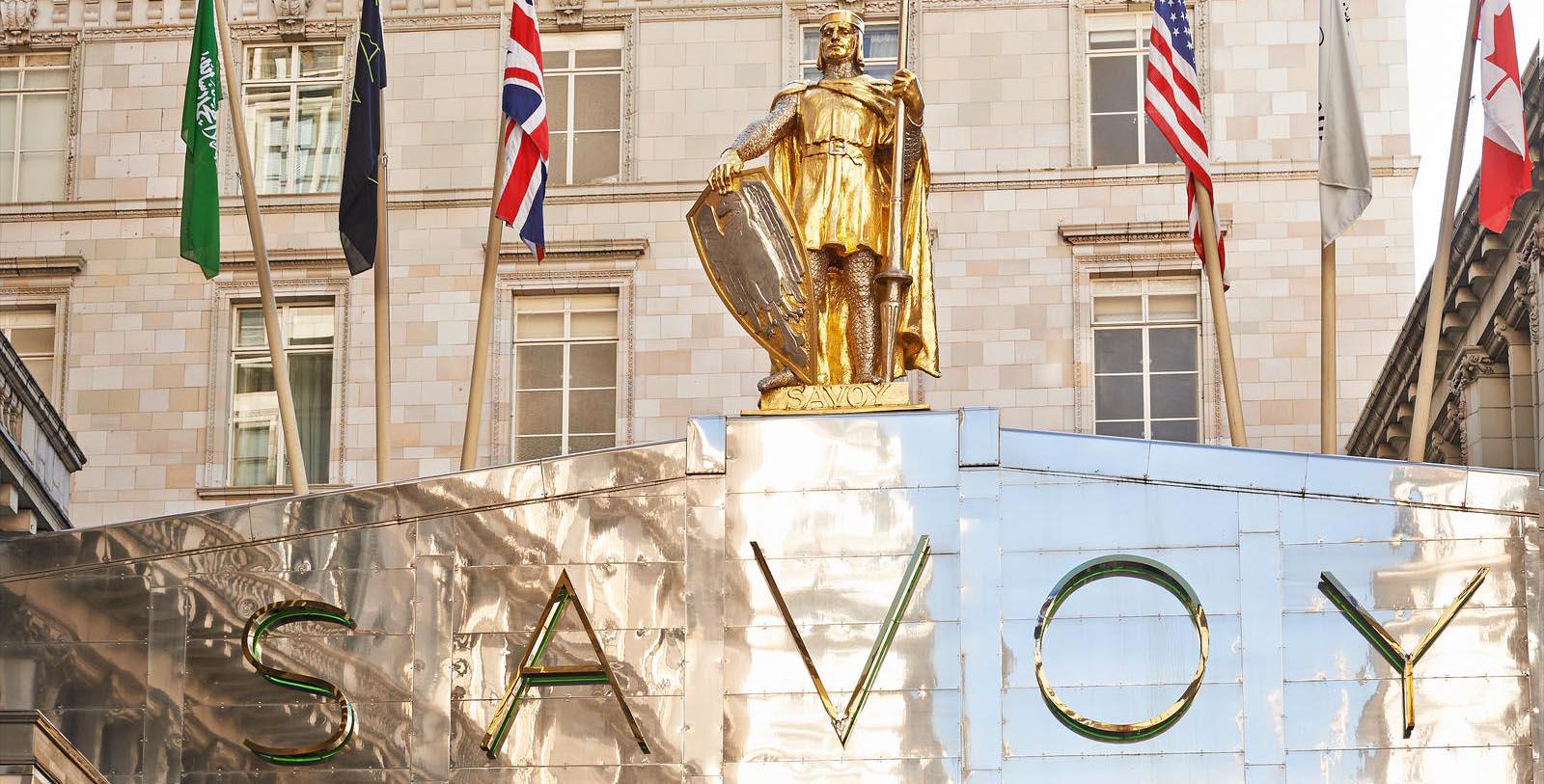 Image of Hotel Sign at The Savoy London, 1889, Member of Historic Hotels Worldwide, in London, England, United Kingdom, Special Offers, Discounted Rates, Families, Romantic Escape, Honeymoons, Anniversaries, Reunions