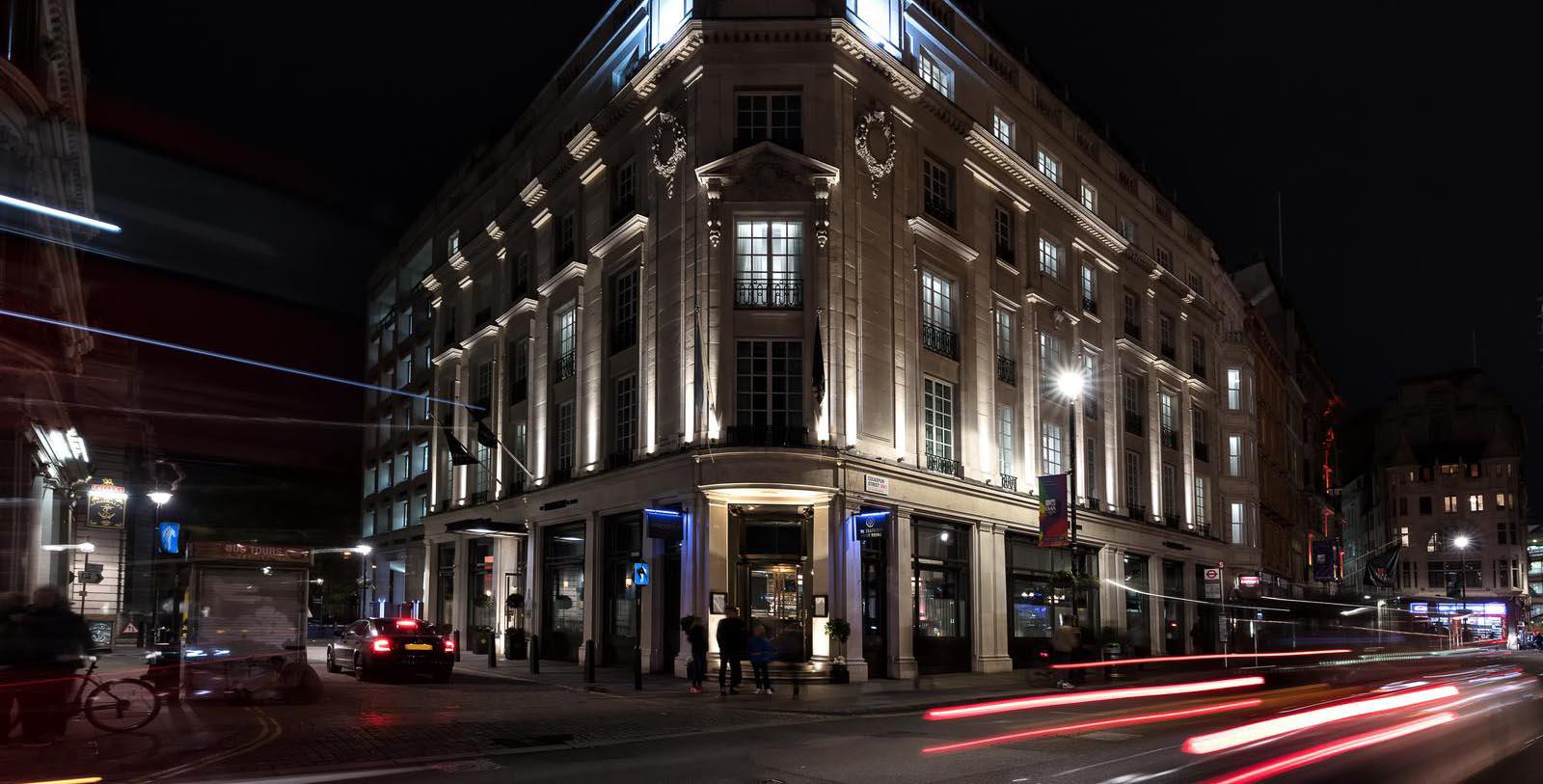 Image of Hotel Exterior The Trafalgar St. James London, Curio Collection by Hilton, 18th Century, Member of Historic Hotels Worldwide, in London, England, United Kingdom, Special Offers, Discounted Rates, Families, Romantic Escape, Honeymoons, Anniversaries, Reunions
