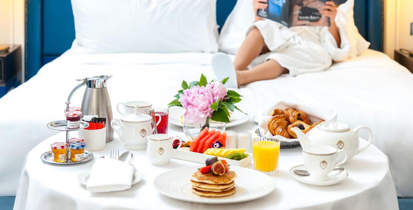 Image of Breakfast in Guestroom at The Waldorf Hilton, London, 1908, Member of Historic Hotels Worldwide, in London, England, United Kingdom, Hot Deals