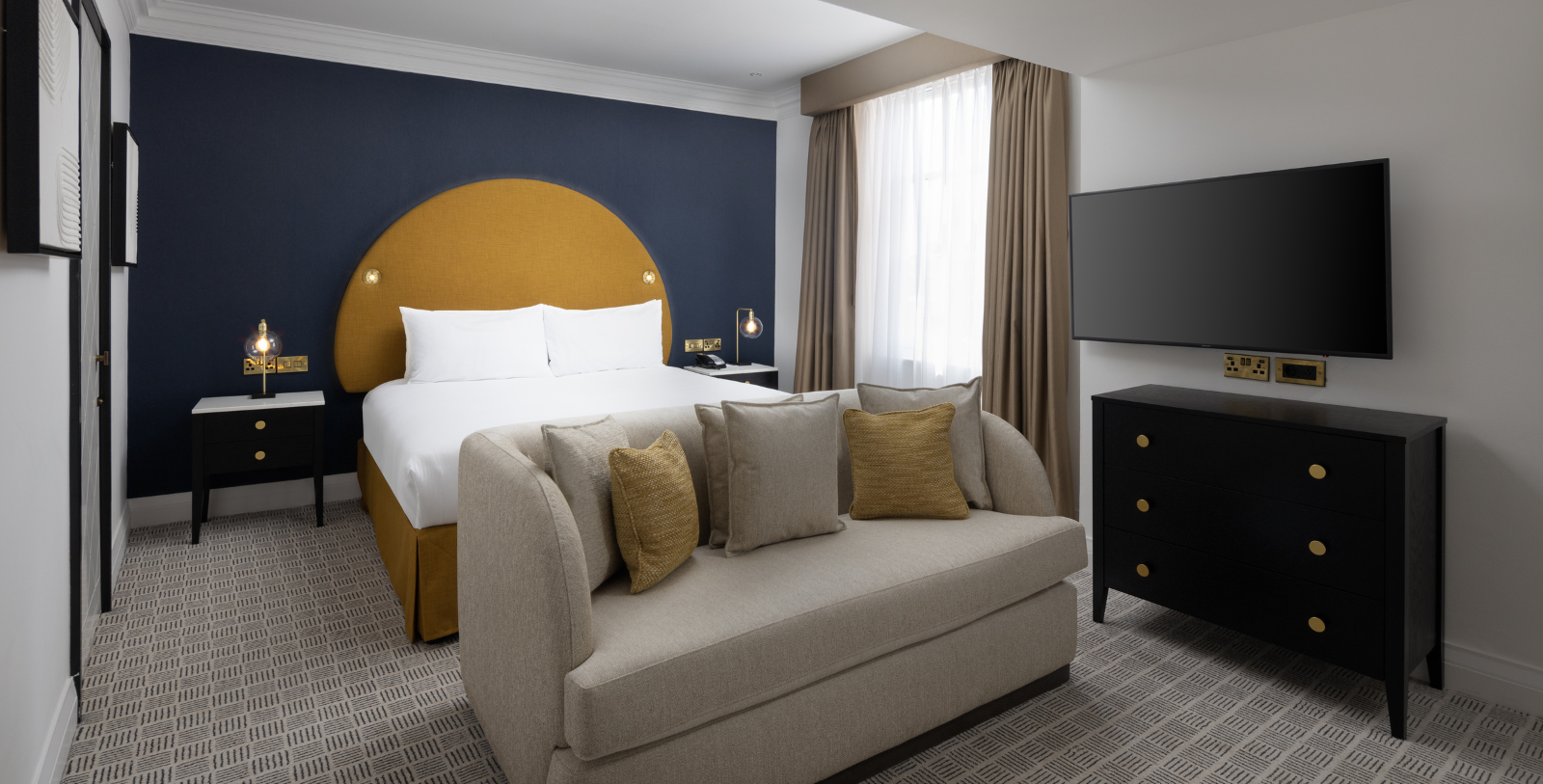 Image of Guestroom at The Waldorf Hilton, London, 1908, Member of Historic Hotels Worldwide, in London, England, United Kingdom, Accommodations