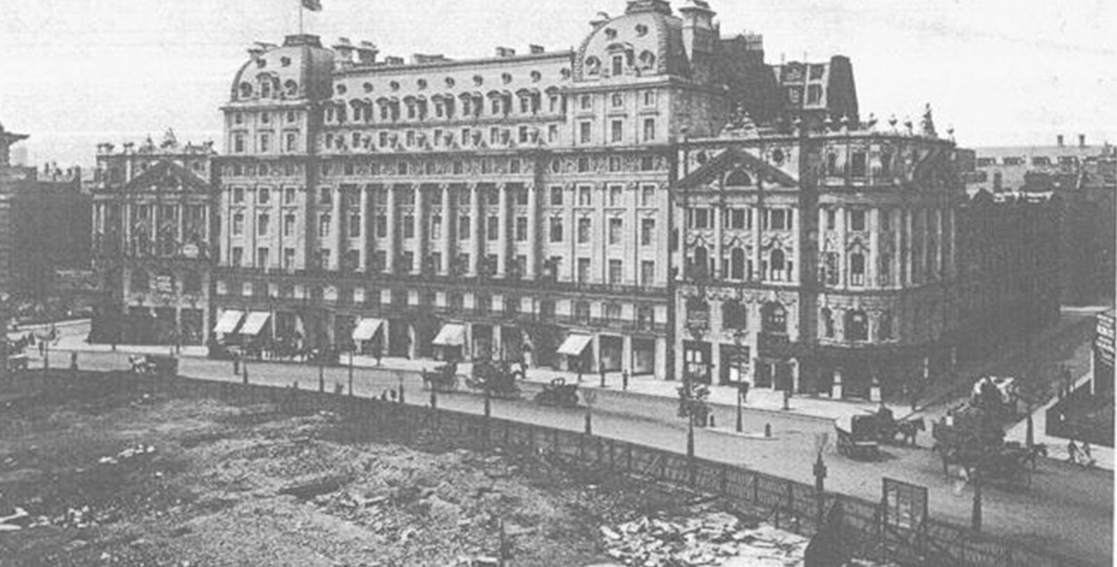 Discover The Waldorf Hilton, London’s brilliant curving façade of Aberdeen granite.