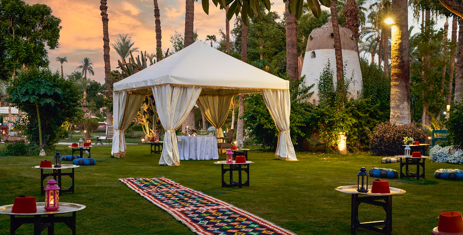 Image of event in garden at Sofitel Winter Palace Luxor, 1886, Member of Historic Hotels Worldwide, in Luxor, Egypt, Special Occasions