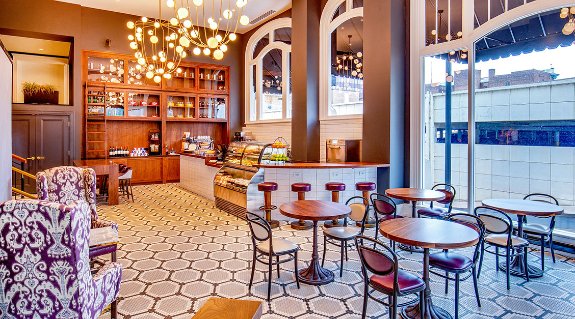 Enjoy the only rooftop dining in downtown Lynchburg wit great city views.