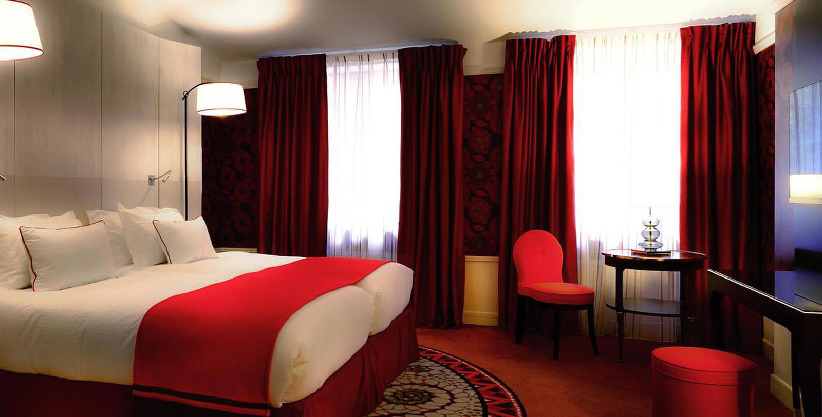 Image of Guestroom Interior Hôtel Carlton Lyon - MGallery by Sofitel, 1894, Member of Historic Hotels Worldwide, in Lyon, France, Accommodations