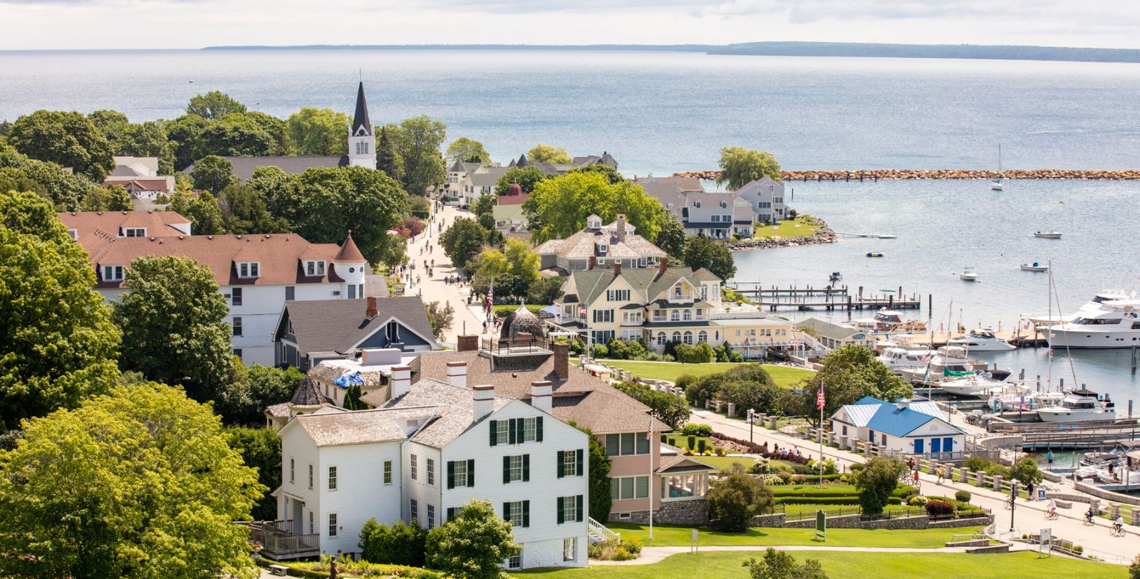 Tour Mackinac Island State Park by horseback or by bike.