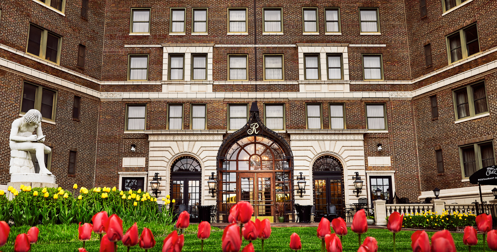 Image of Hotel Front Entrance at The Raphael Hotel, 1928, Member of Historic Hotels of America, in Kansas City, Missouri, Overview