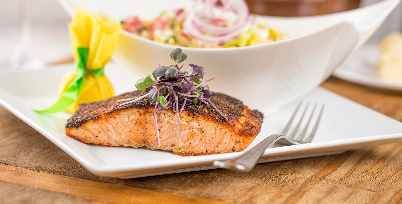 Image of Salmon dish, The Peabody Memphis,1869, Member of Historic Hotels of America, Memphis, Tennessee, Dining