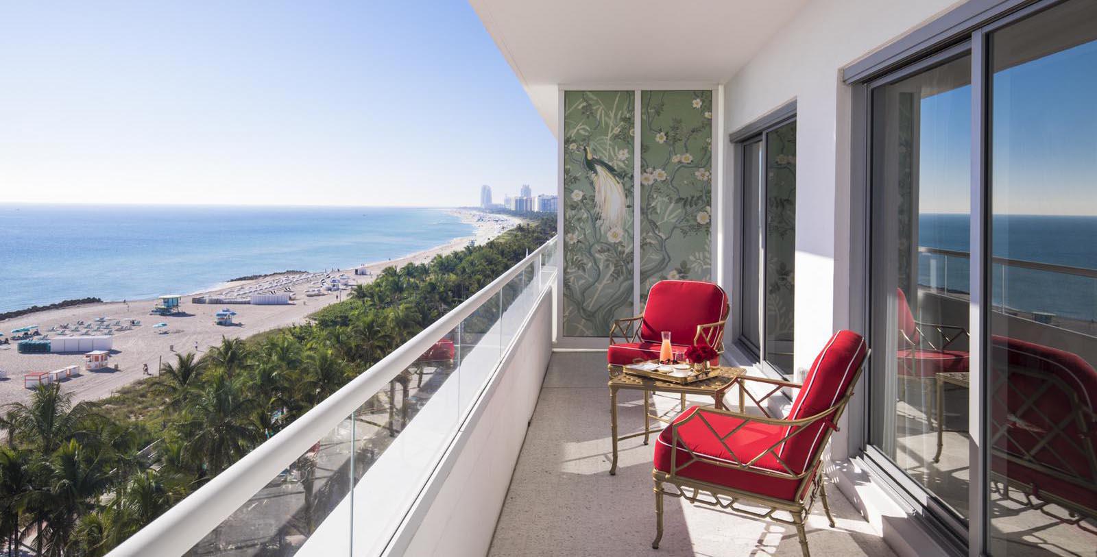 Image of balcony ouside guestroom at Casa Faena, 1928, Member of Historic Hotels of America, in Miami Beach, Florida, Hot Deals