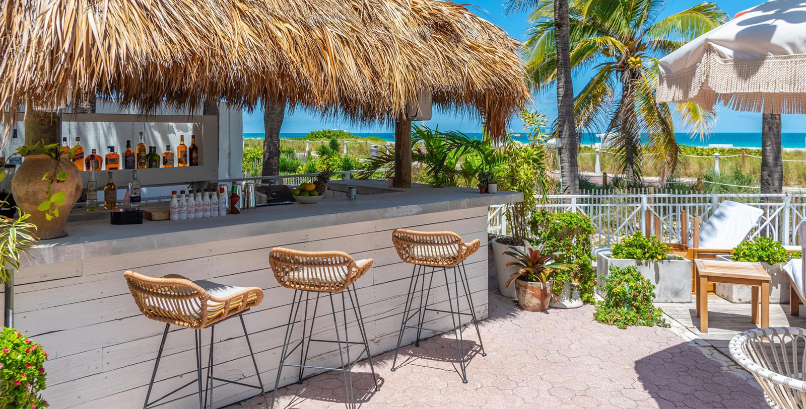 Image of Beach Bar, The Savoy Hotel and Beach Club, 1935, Member of Historic Hotels of America, Miami Beach, Florida, Dining