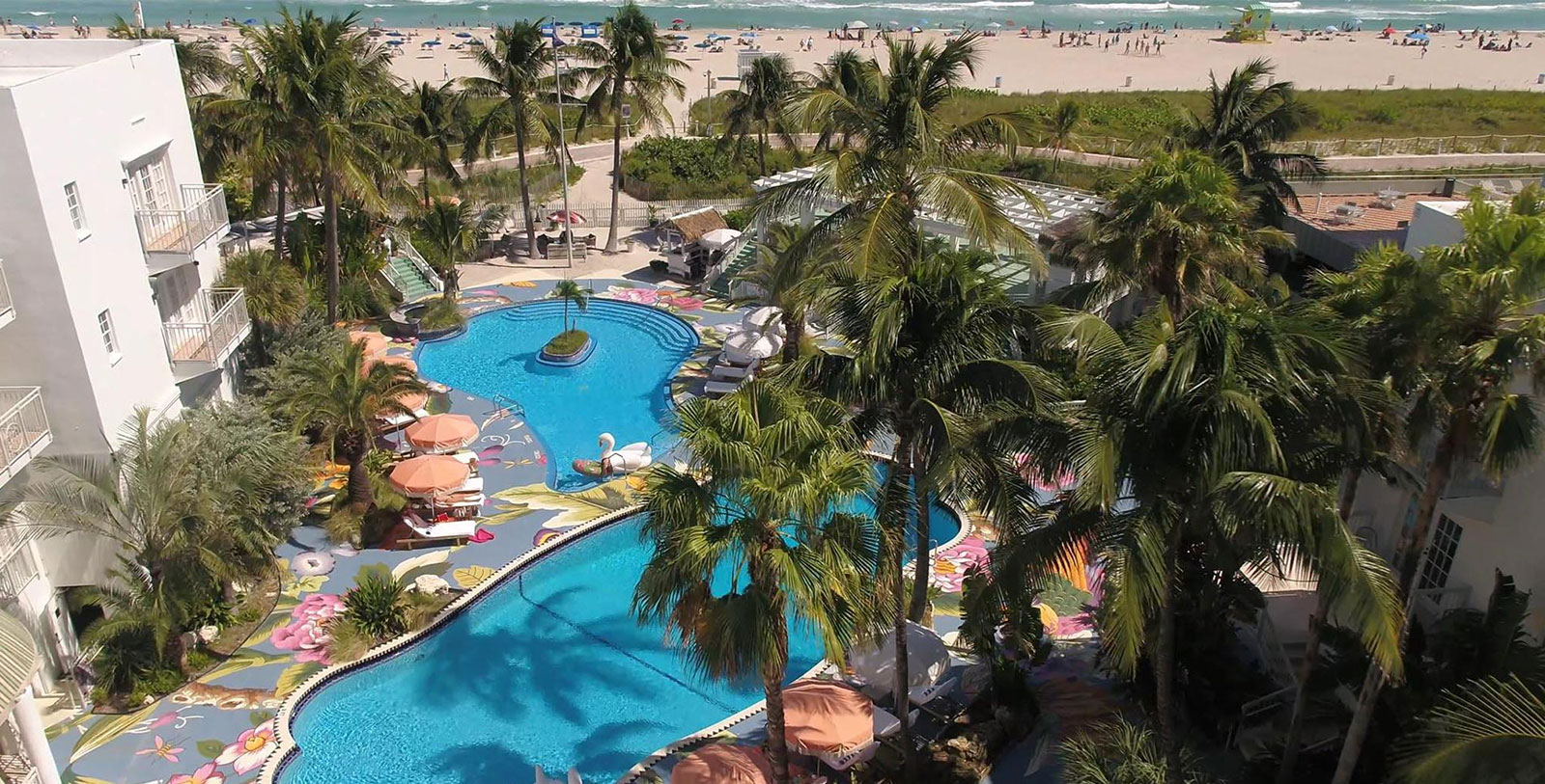 Image of Aerial View, The Savoy Hotel and Beach Club, 1935, Member of Historic Hotels of America, Miami Beach, Florida, Hot Deals