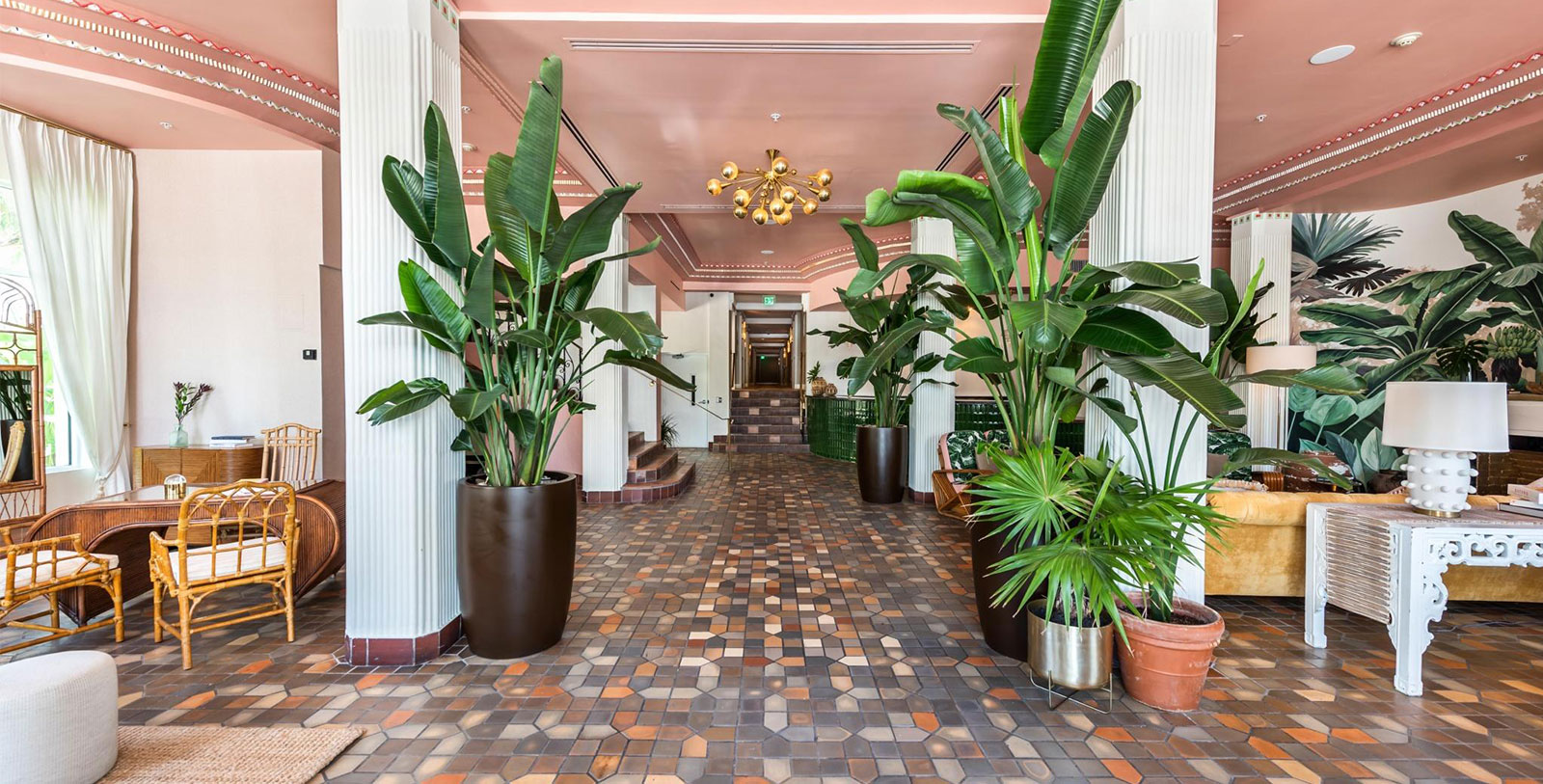 Image of Hotel Lobby, The Savoy Hotel and Beach Club, 1935, Member of Historic Hotels of America, Miami Beach, Florida