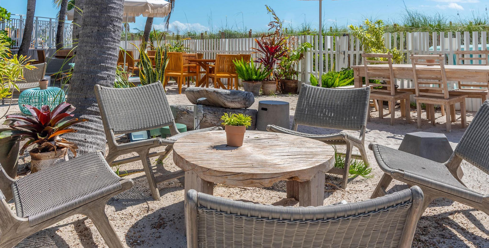 Experience a sun-soaked day at the hotel's beach club.