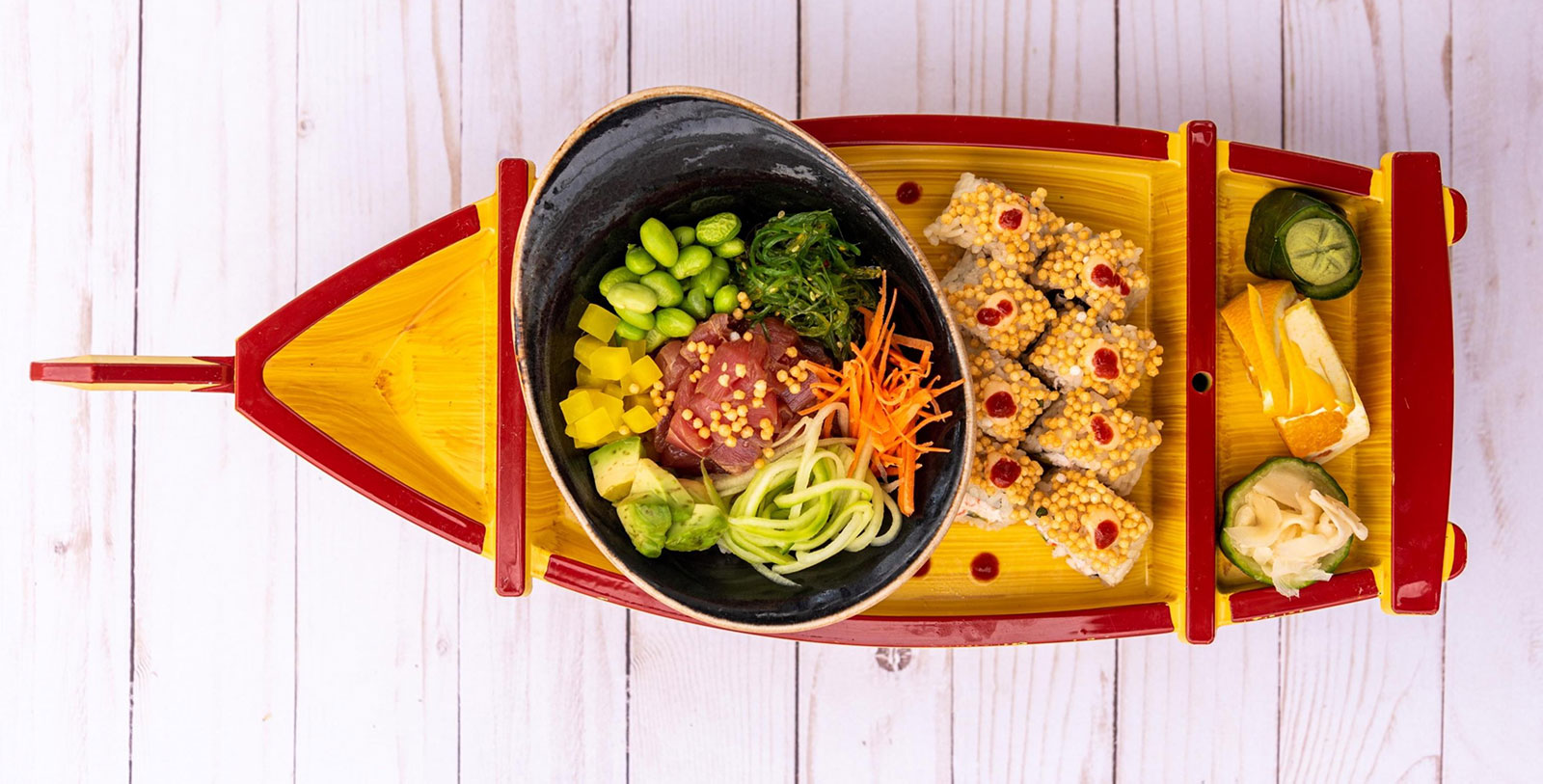 Indulge in fresh food and drinks at the beachside restaurant at The Savoy Hotel & Beach Club.