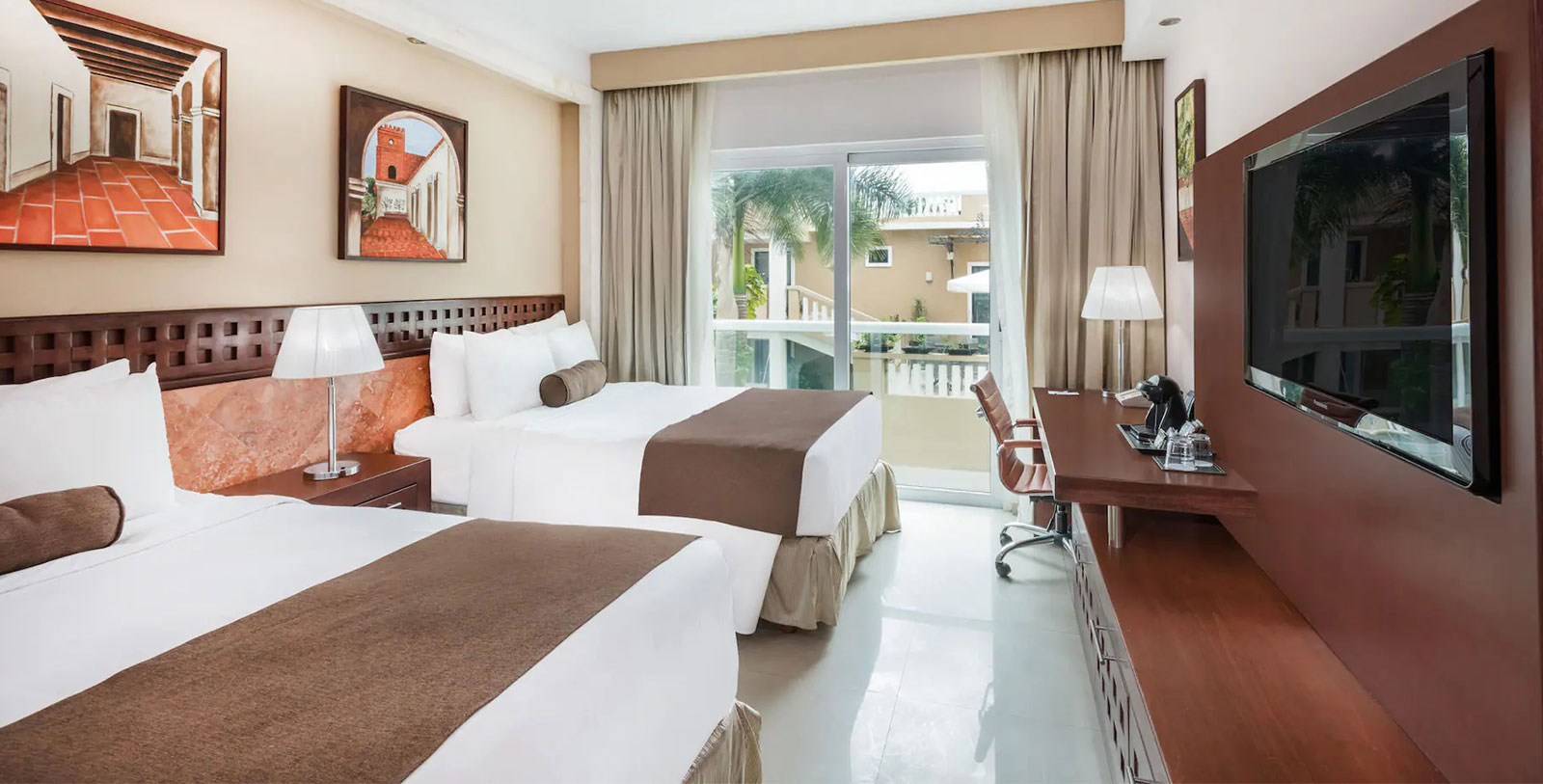 Image of Standard Double Queen Guestroom at Wyndham Merida, 1912, Member of Historic Hotels Worldwide, in Merida, Yucatan, Mexico, Accommodations