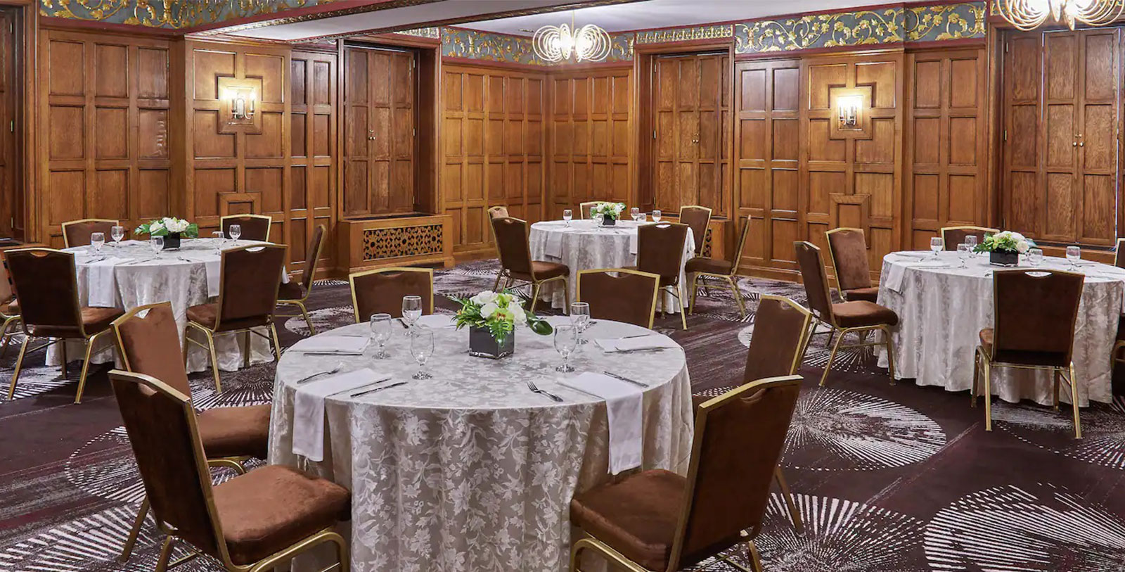 Image of Oak Room at Hilton Milwaukee City Center, 1928, Member of Historic Hotels of America, in Milwaukee, Wisconsin, Venues & Services