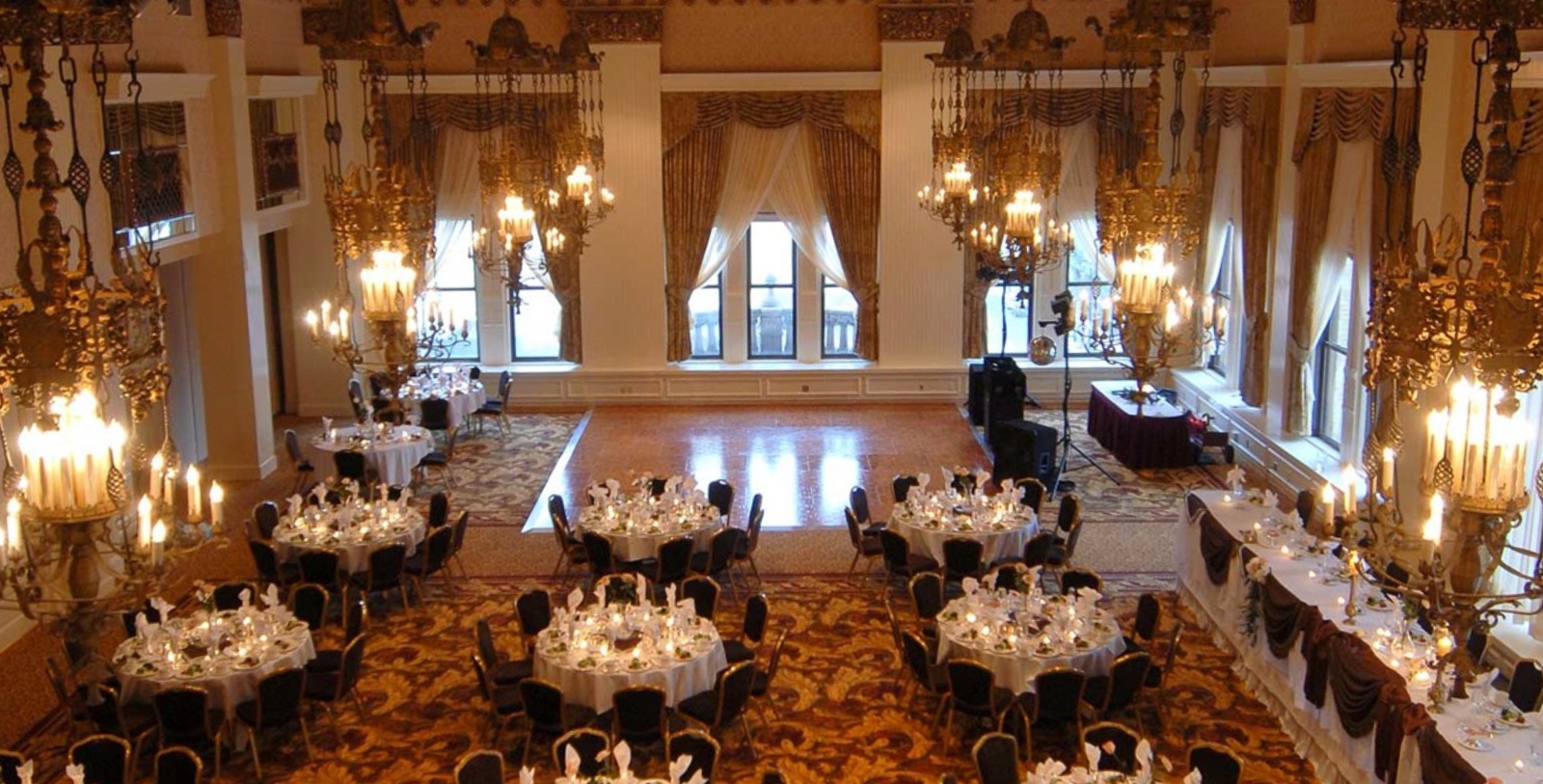 Event at the Imperial Ballroom at The Pfister Hotel Member of Historic Hotels of American in Milwaukee, Wisconsin