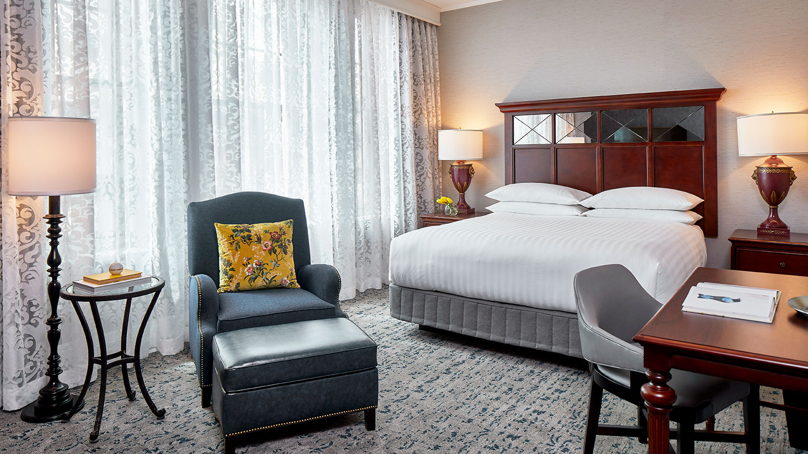 Image of Bed in Guestroom in Battle House Renaissance Mobile Hotel & Spa, 1852, Member of Historic Hotels of America, in Mobile, Alabama, Accommodations