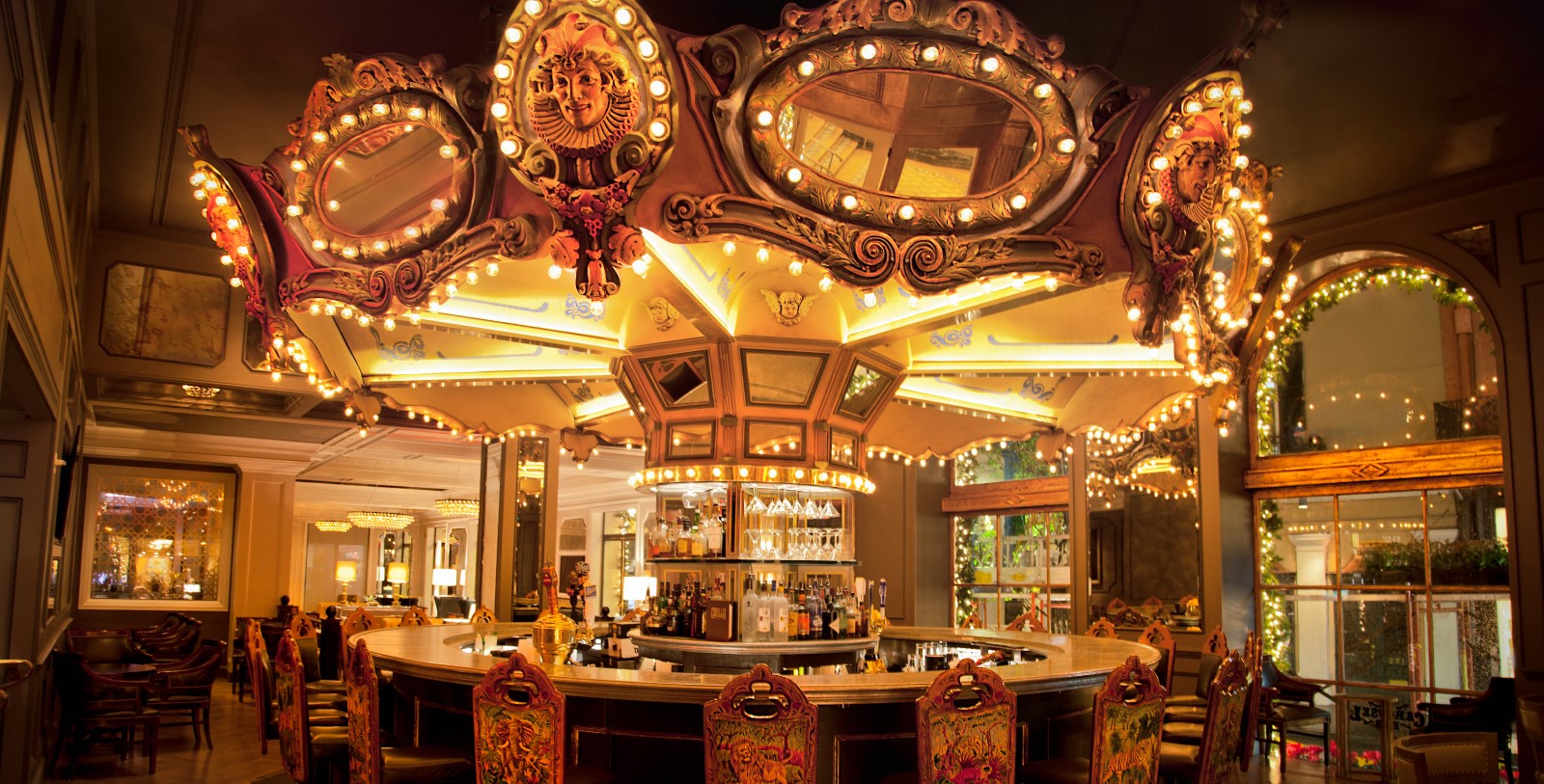 Experience the festivities of Mardi Gras any time of year by catching beads while walking down Bourbon Street in the evening.