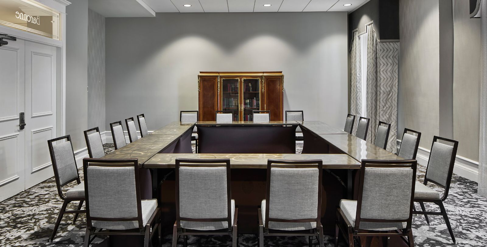 Image of Meeting Room FIreplace, Le Pavillon Hotel in New Orleans, Louisiana, 1907, Member of Historic Hotels of America, Special Occasions