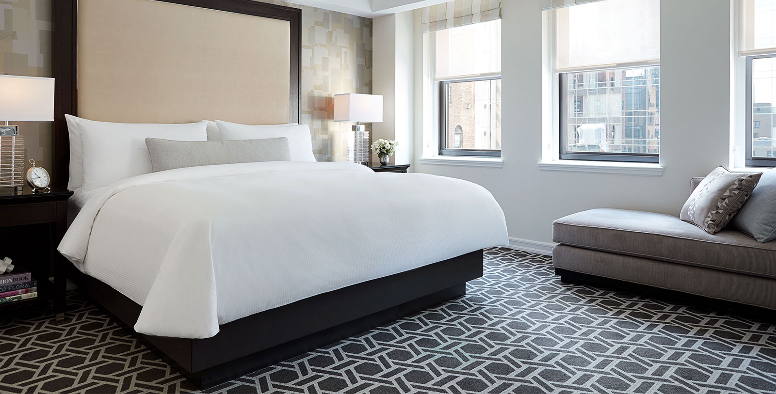 Image of King Guestroom Interior, JW Marriott Essex House New York, New York, 1931, Member of Historic Hotels of America, Accommodations