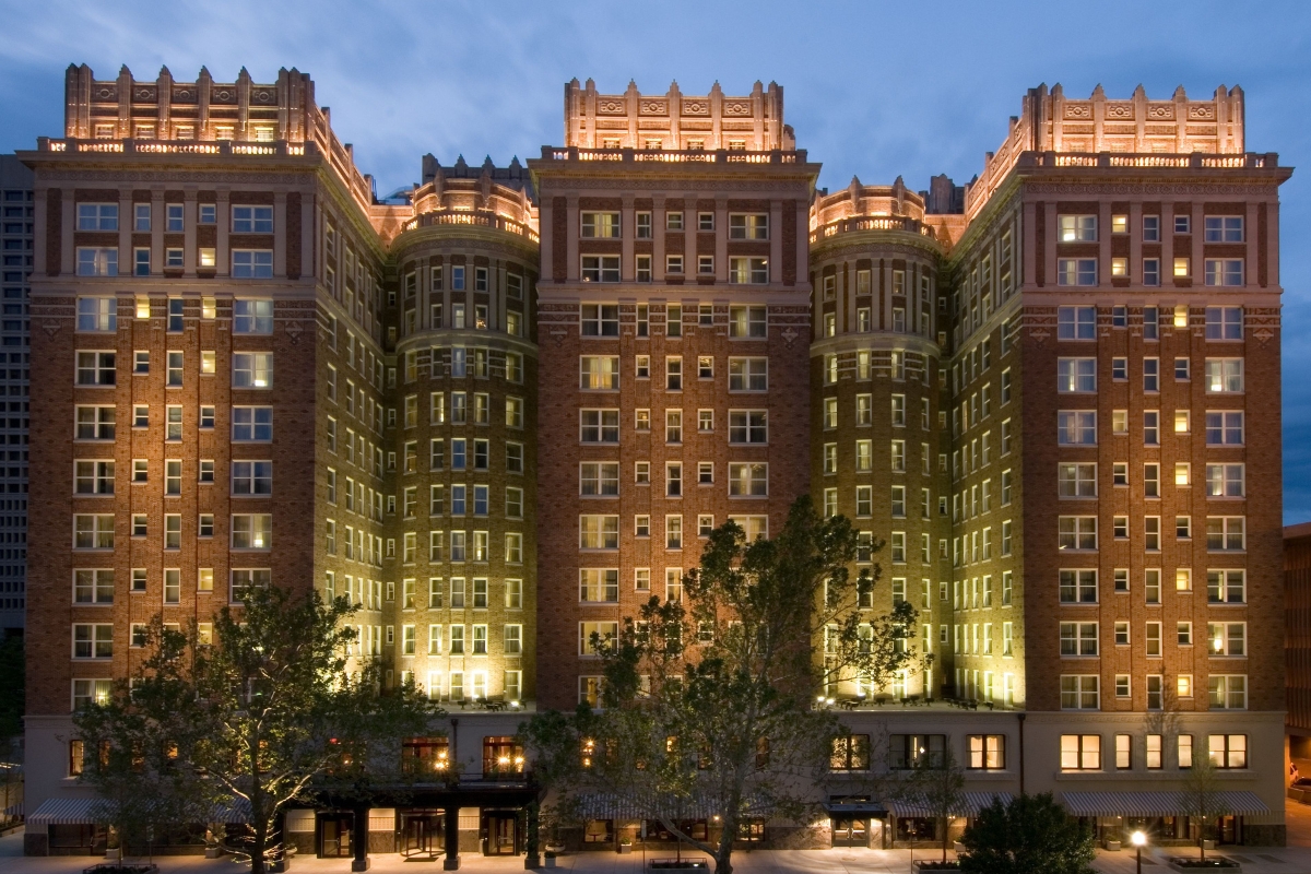Image of Hotel Lobby at The Skirvin Hilton Oklahoma City, 1911, Member of Historic Hotels of America, in Oklahoma City, Oklahoma, Special Offers, Discounted Rates, Families, Romantic Escape, Honeymoons, Anniversaries, Reunions