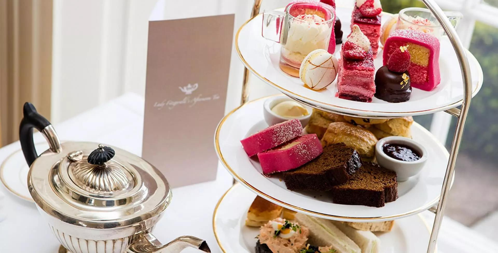 Taste the freshly baked scones served with clotted cream and preserves at Lady Fitzgerald’s Afternoon Tea.