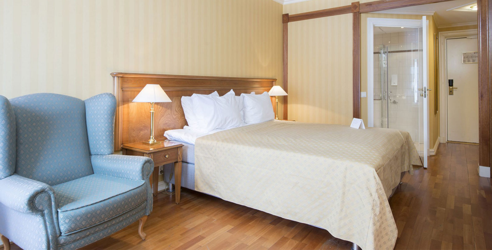 Image of Guestroom Interior Losby Gods, 1744, Member of Historic Hotels Worldwide, in Finstadjordet, Norway, Accommodations