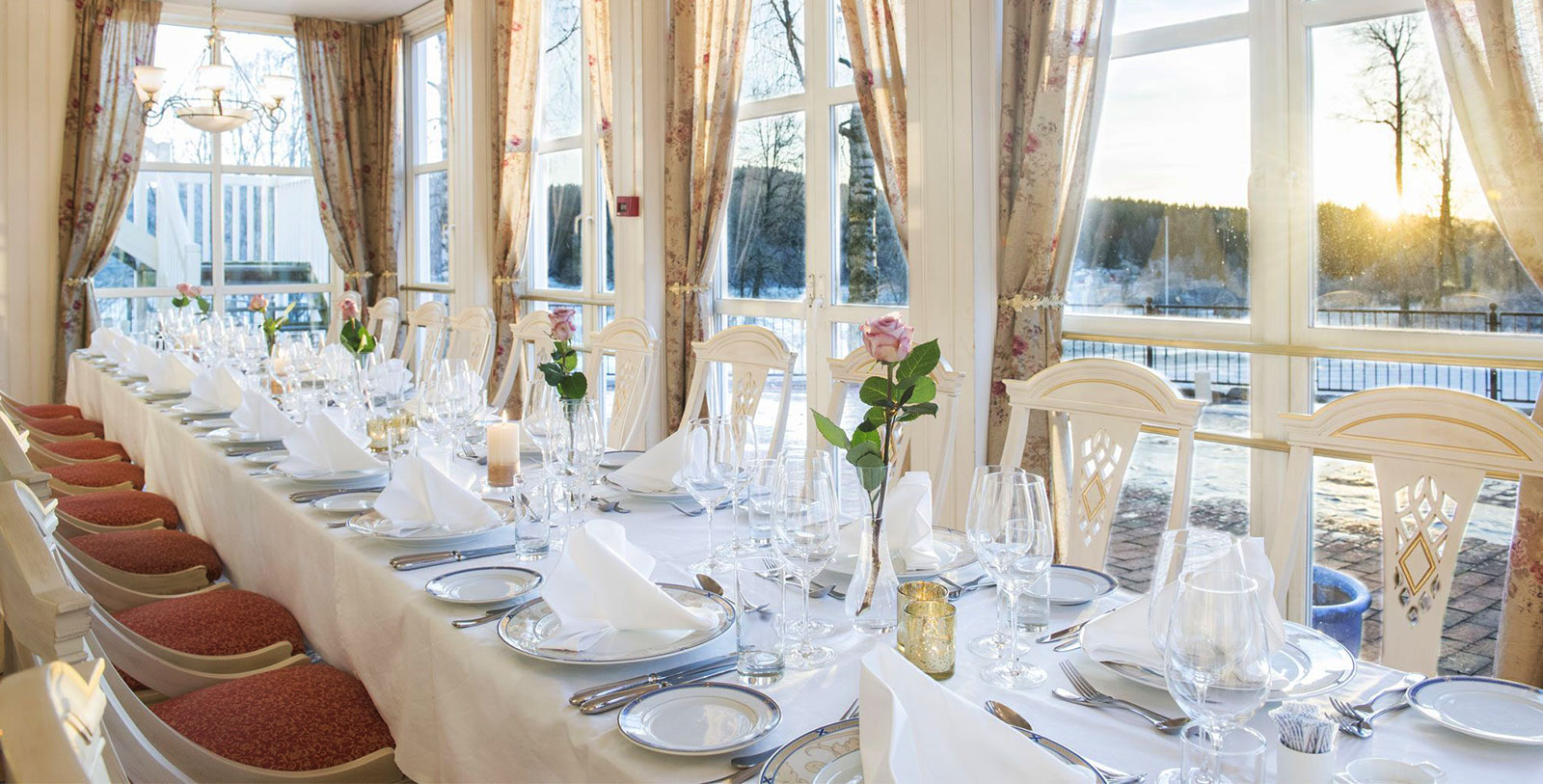 Image of Dining Room, Losby Gods, 1744, Member of Historic Hotels Worldwide, in Finstadjordet, Norway, Request for Proposal