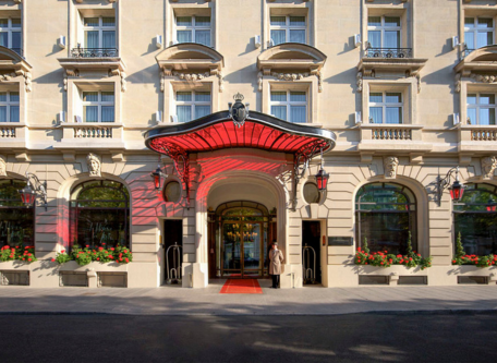 Image of entrance to Le Royal Monceau-Raffles Paris, 1928, Member of Historic Hotels Worldwide, in Paris, France